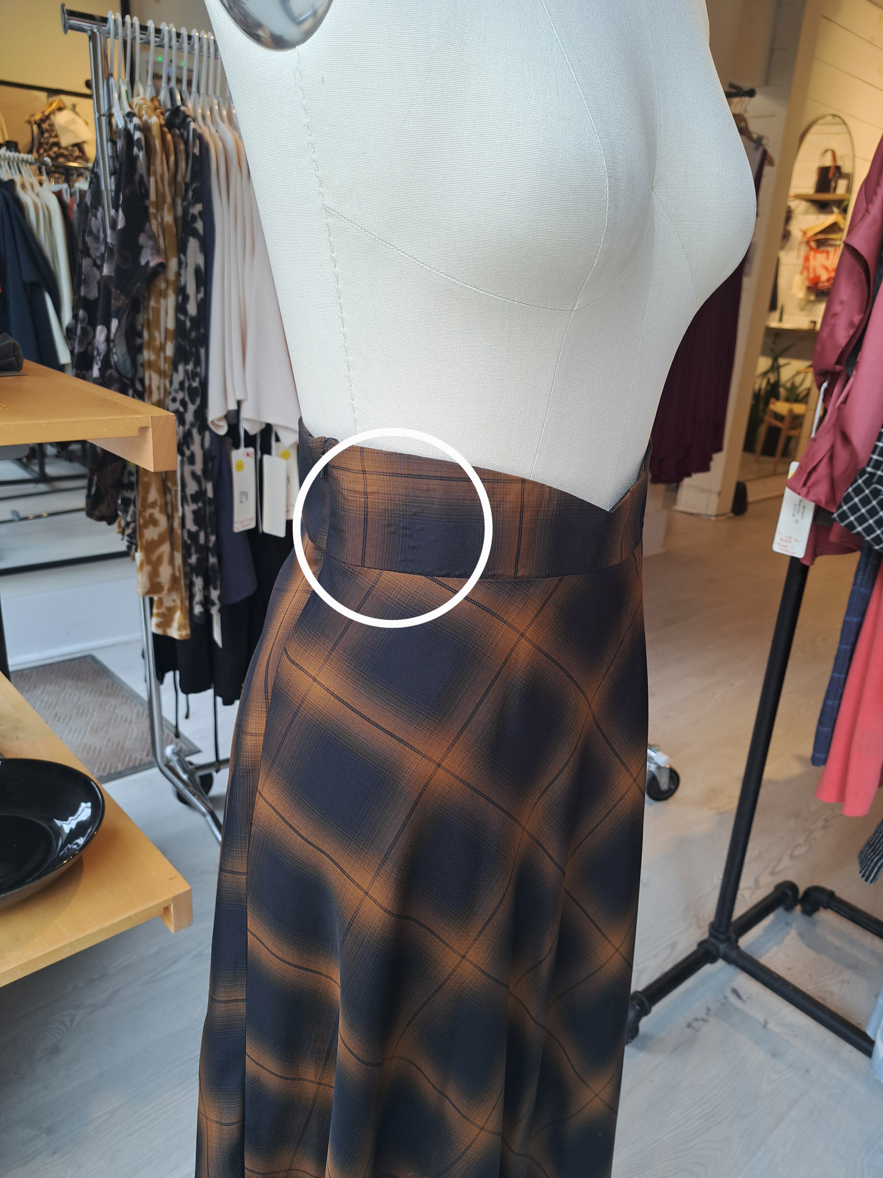BETH Skirt - Tan Plaid (Imparfait)