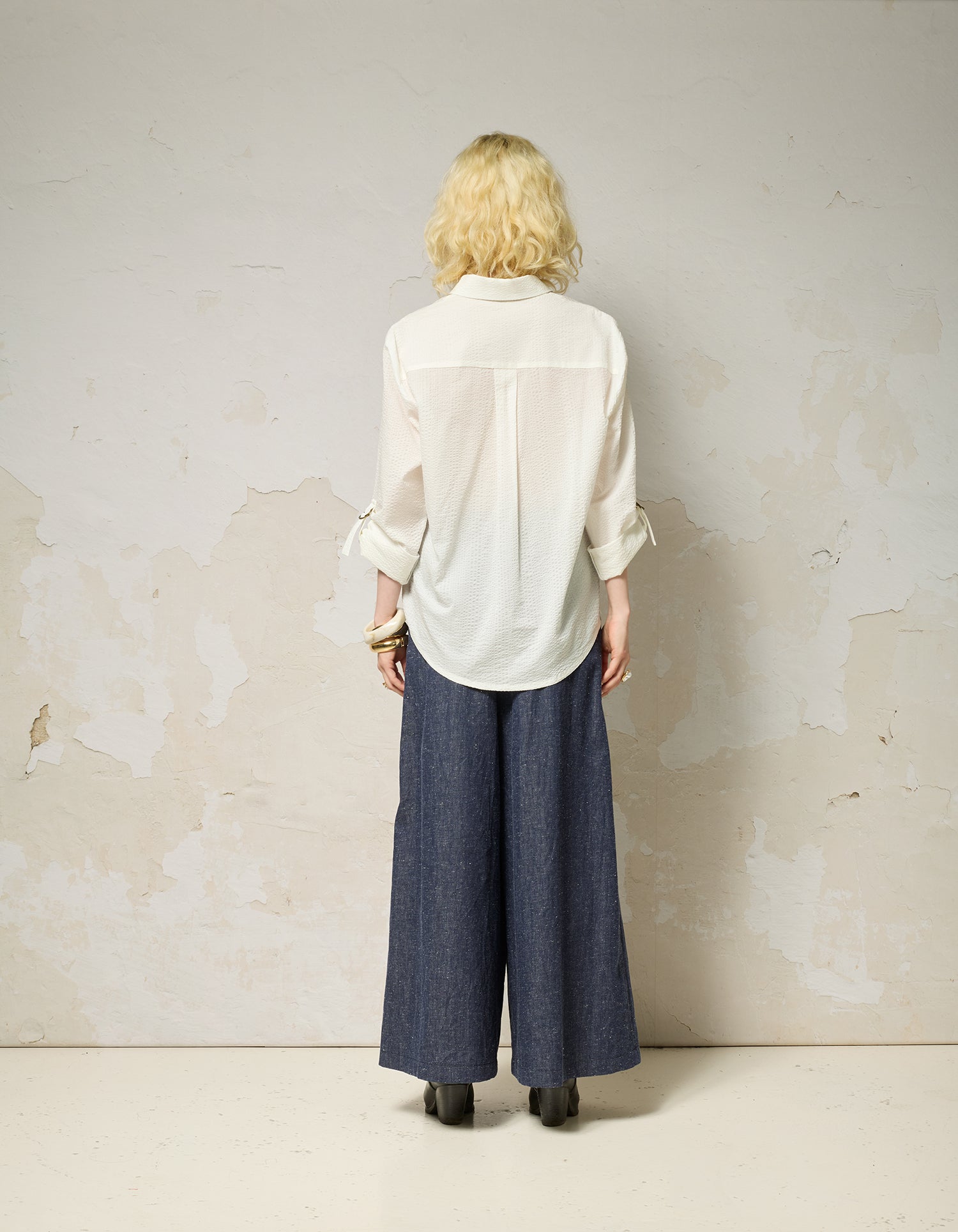 RAMA Pants - Speckle Indigo