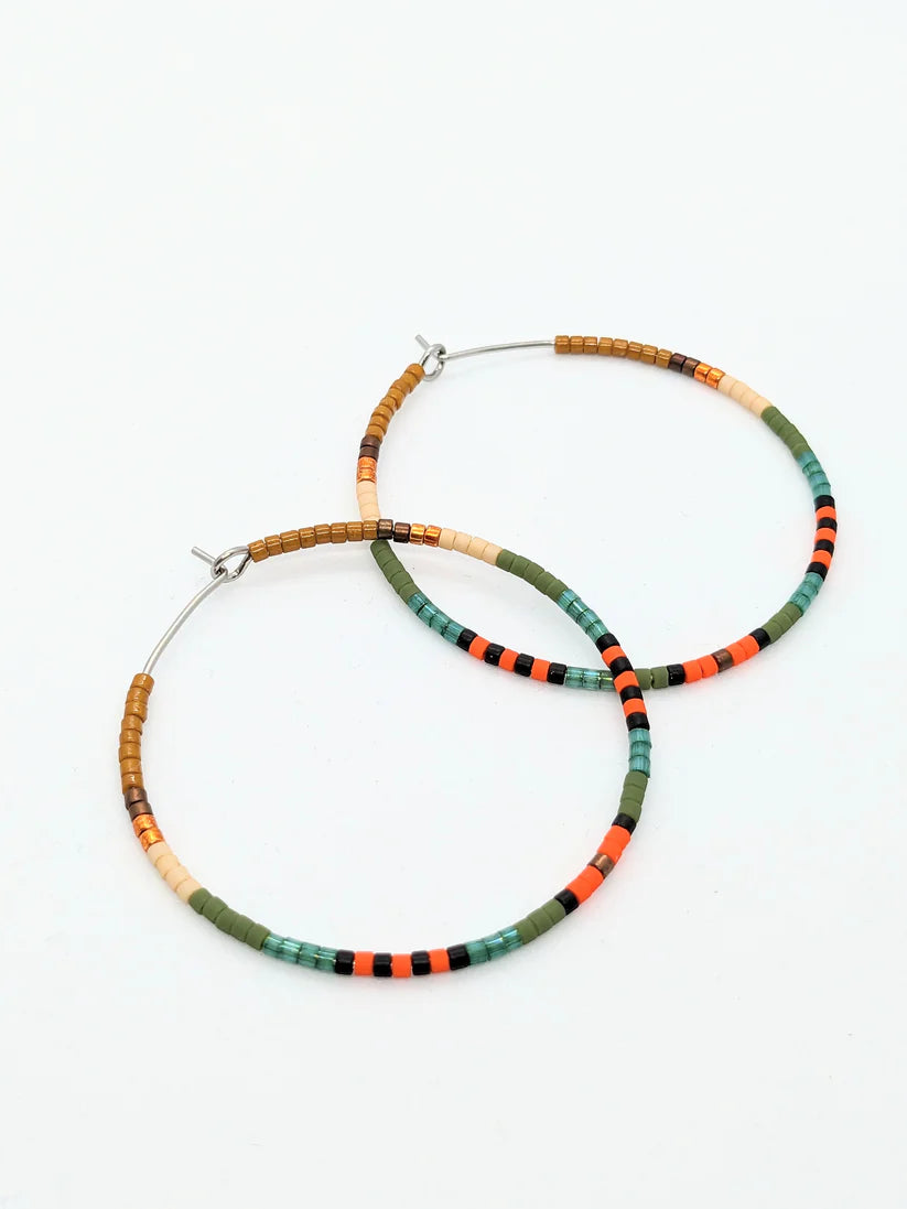 Boucles d'oreilles créoles - AMAZONE