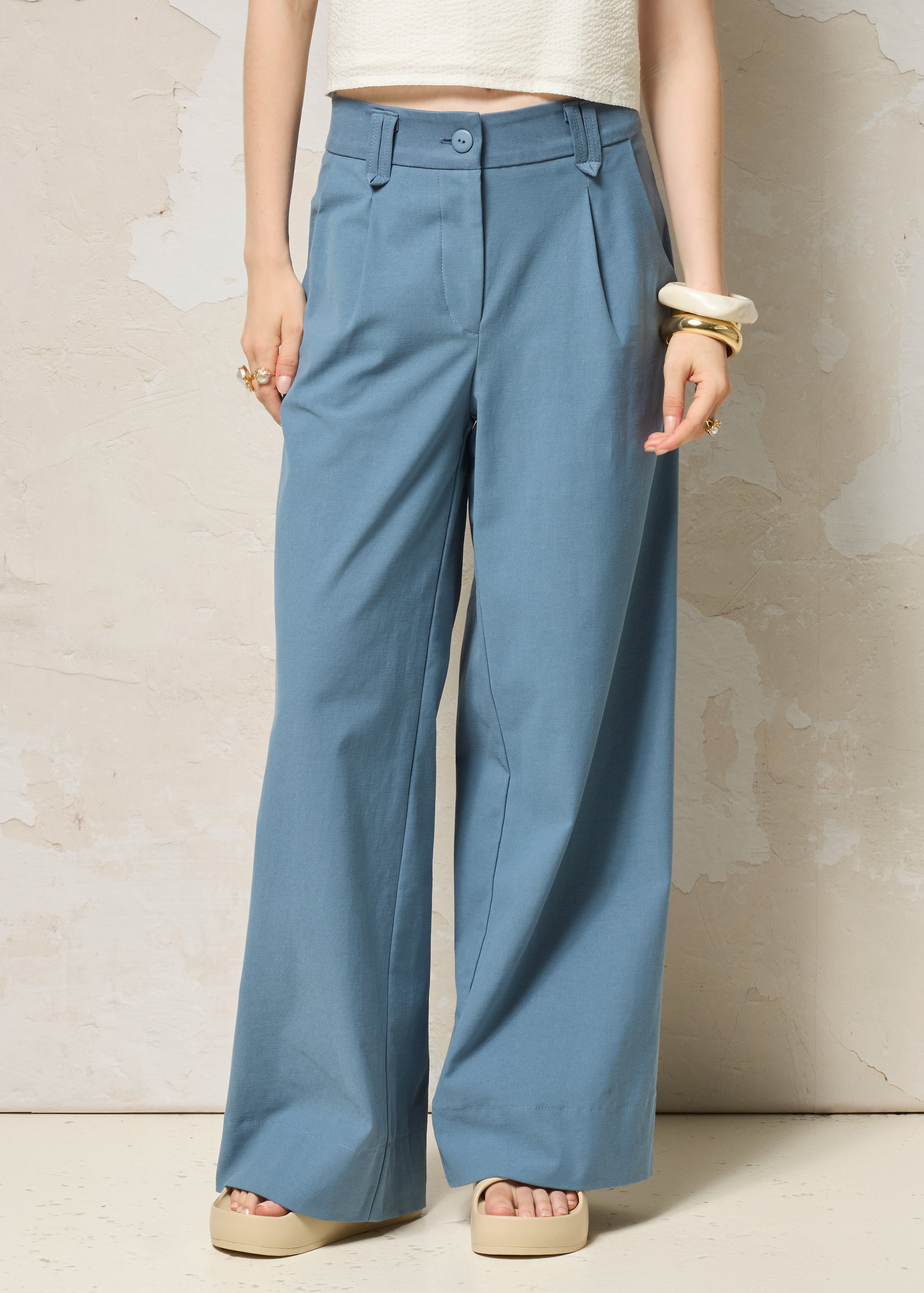 Pantalon THE CHAIN - Océan