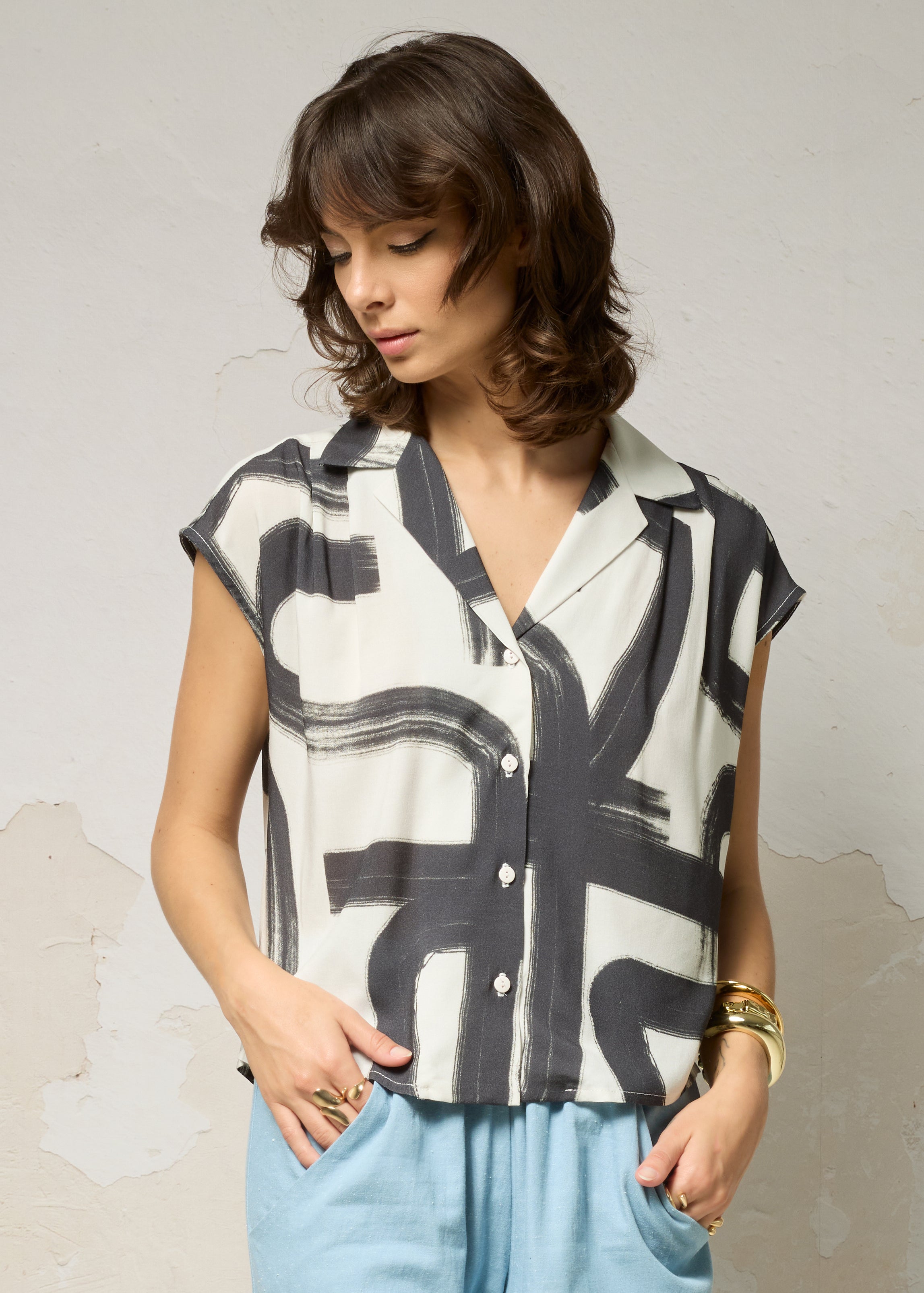 Chemise HÉMÉRA - Black Shodo