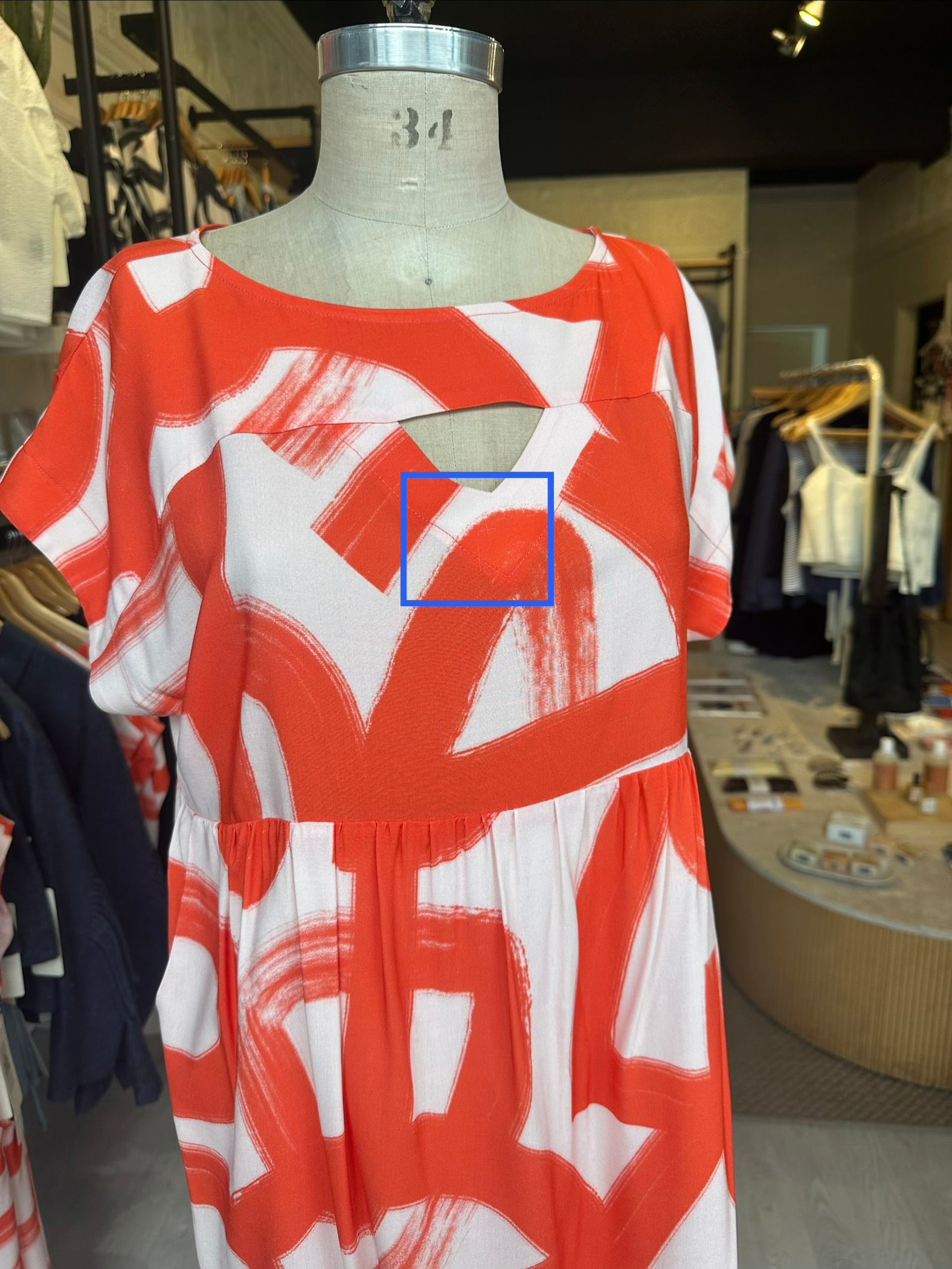 PSYCHE Dress - Red Shodo (Imperfect)