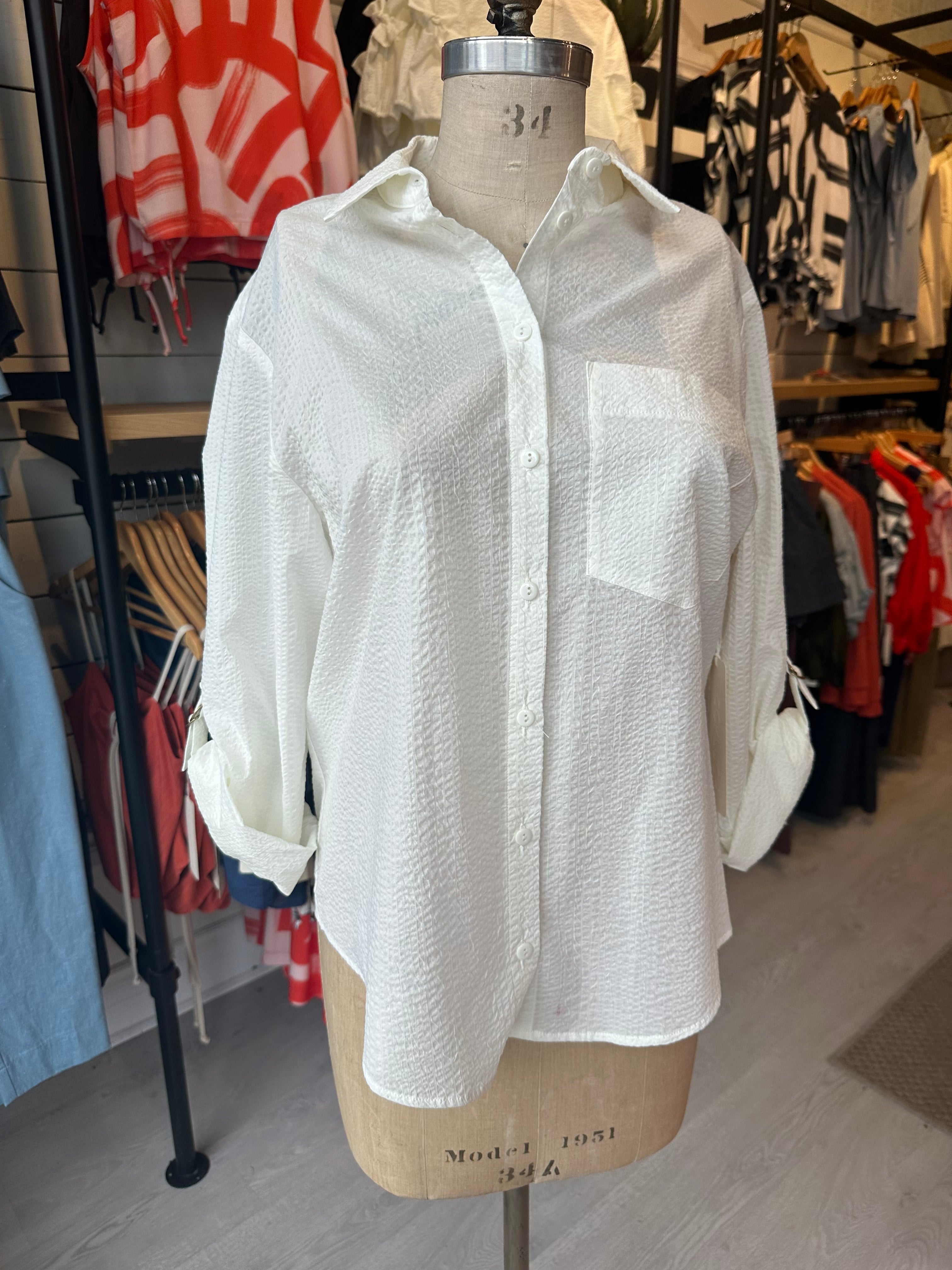 ANIA Shirt - Off White (Imperfect)