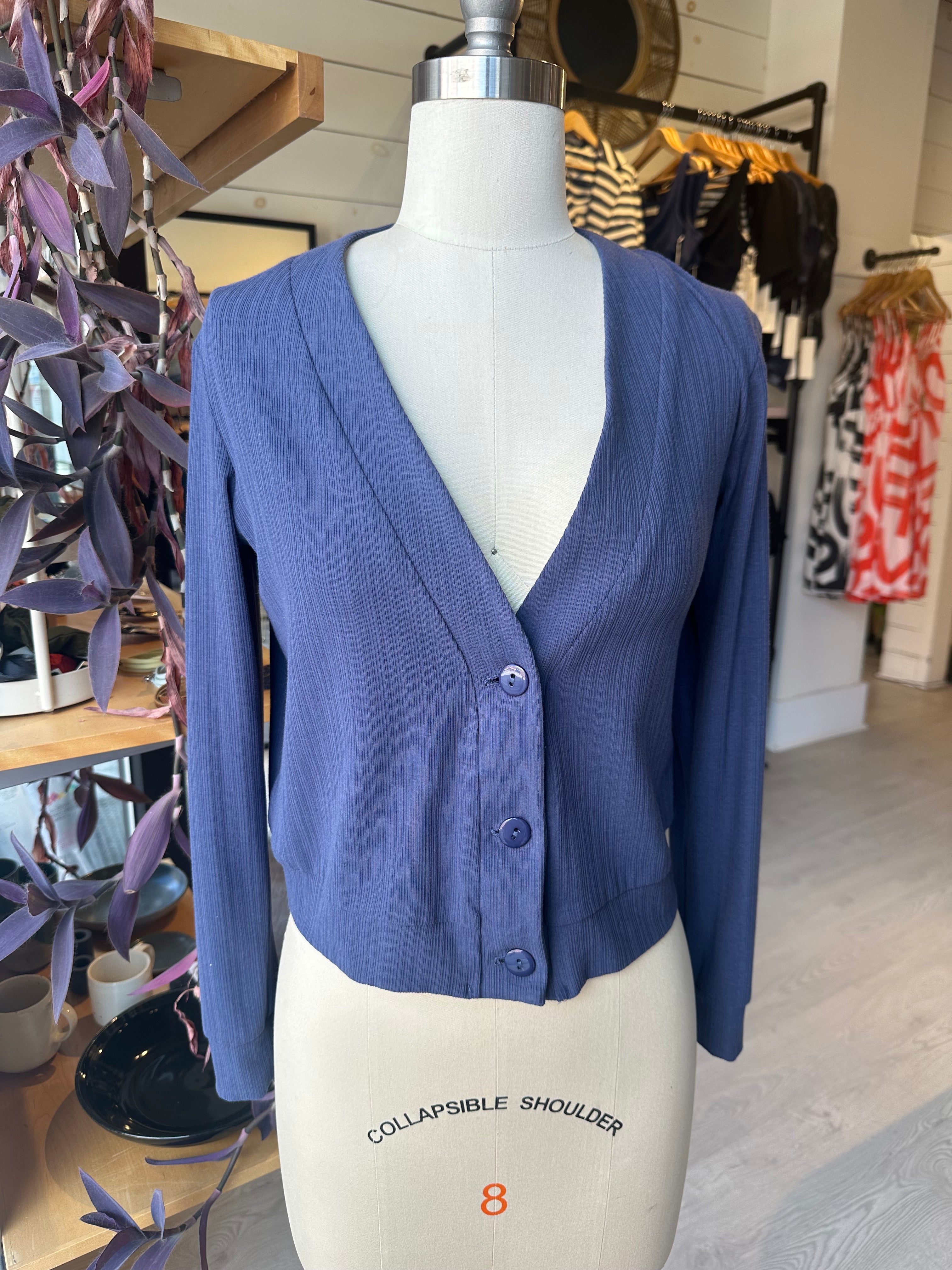 ZEPHYR Cardigan - Navy (Imperfect)