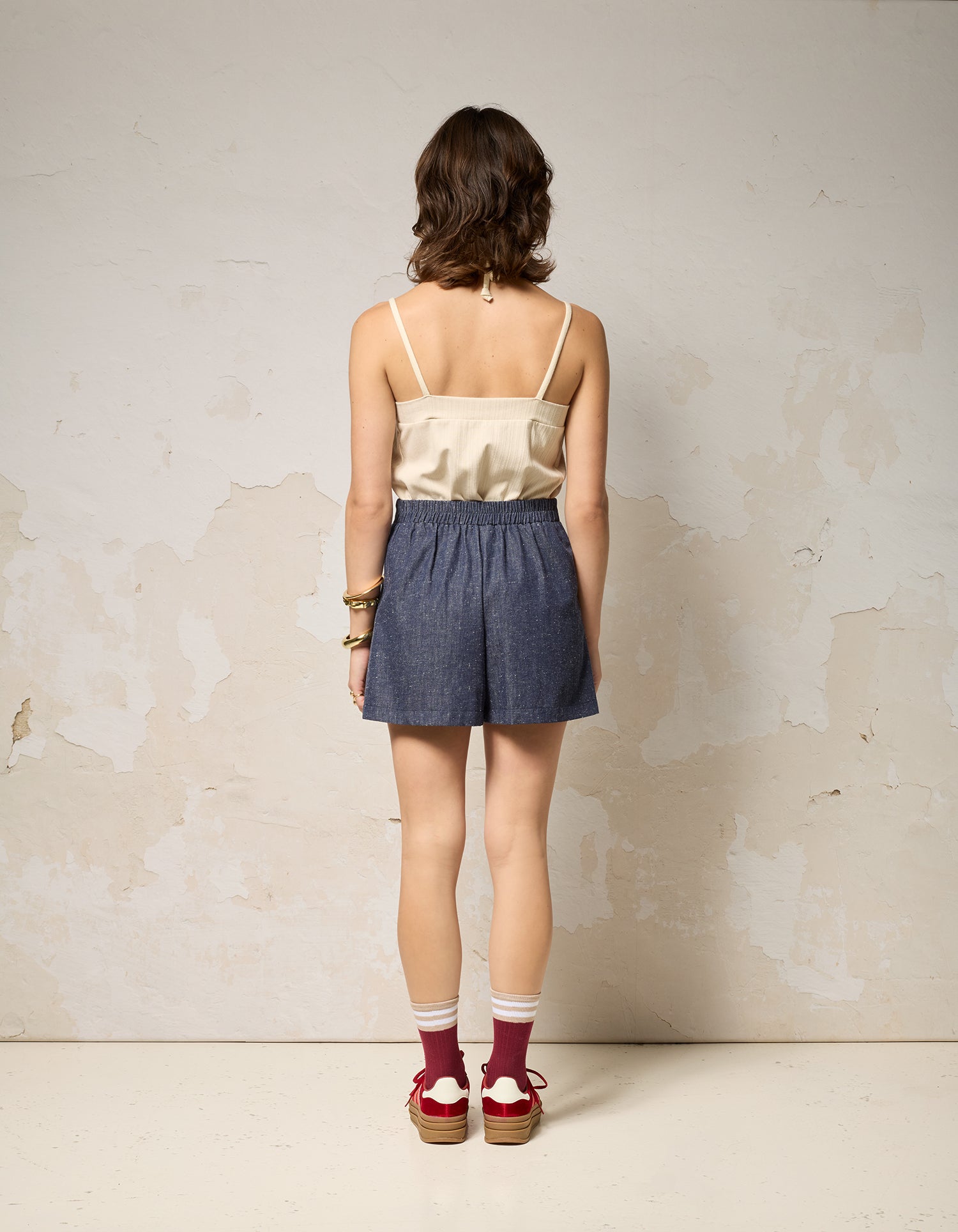 Short MAYA - Speckle Indigo