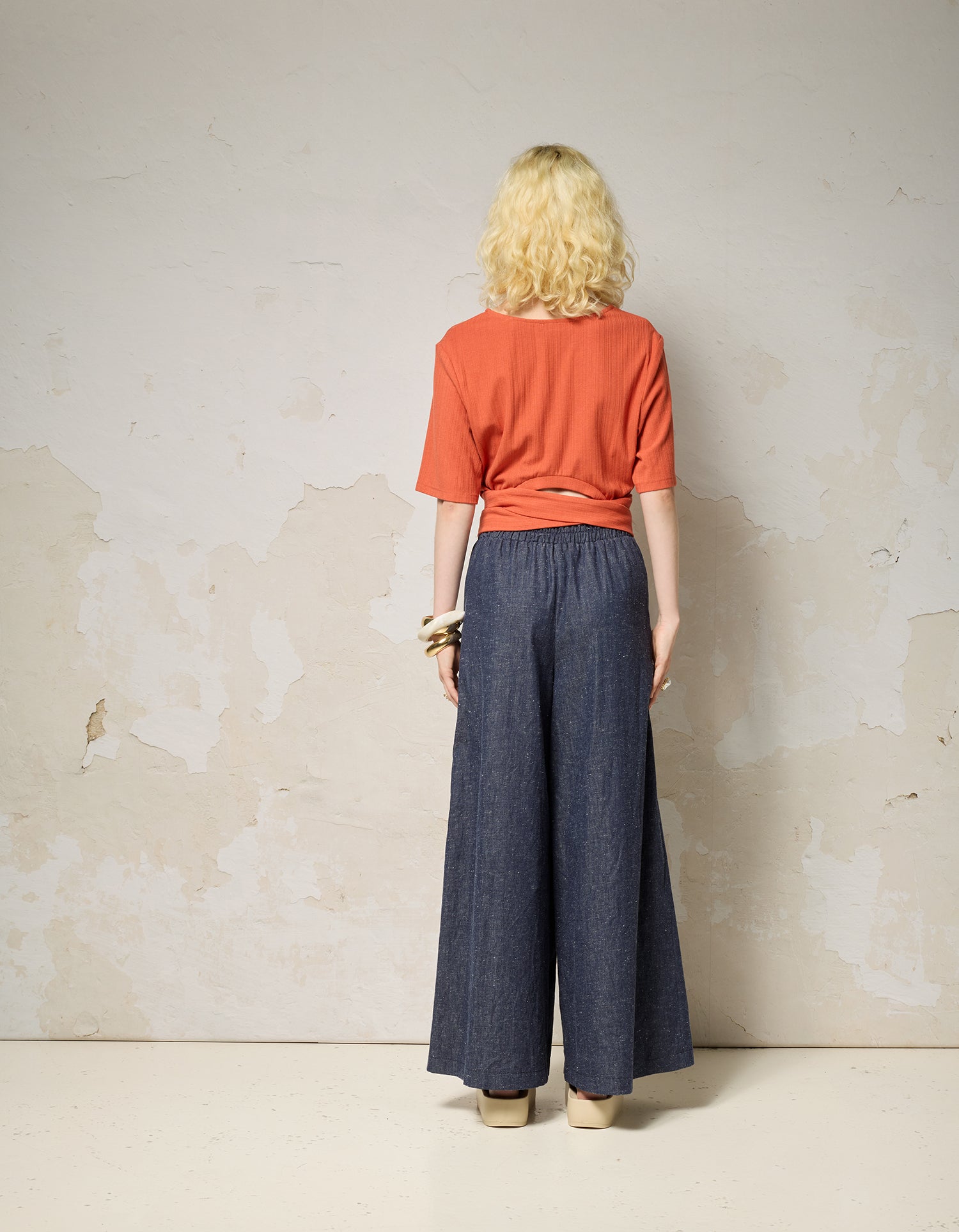 RAMA Pants - Speckle Indigo