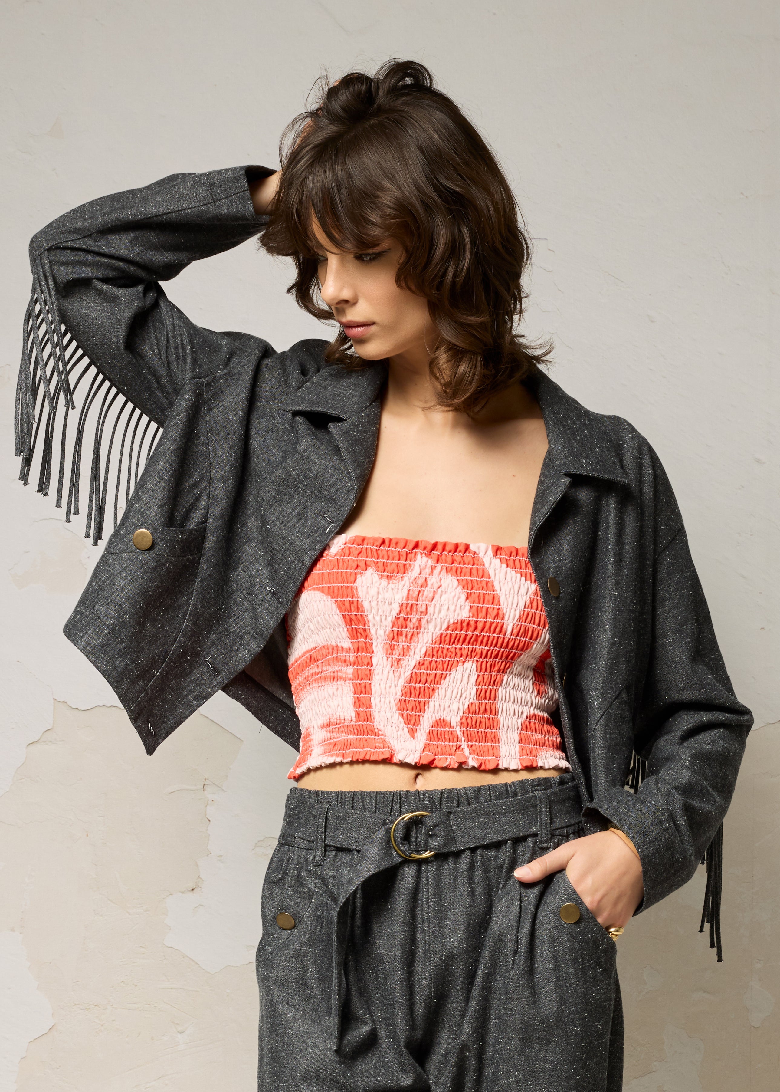 MELA Jacket - Black Speckle