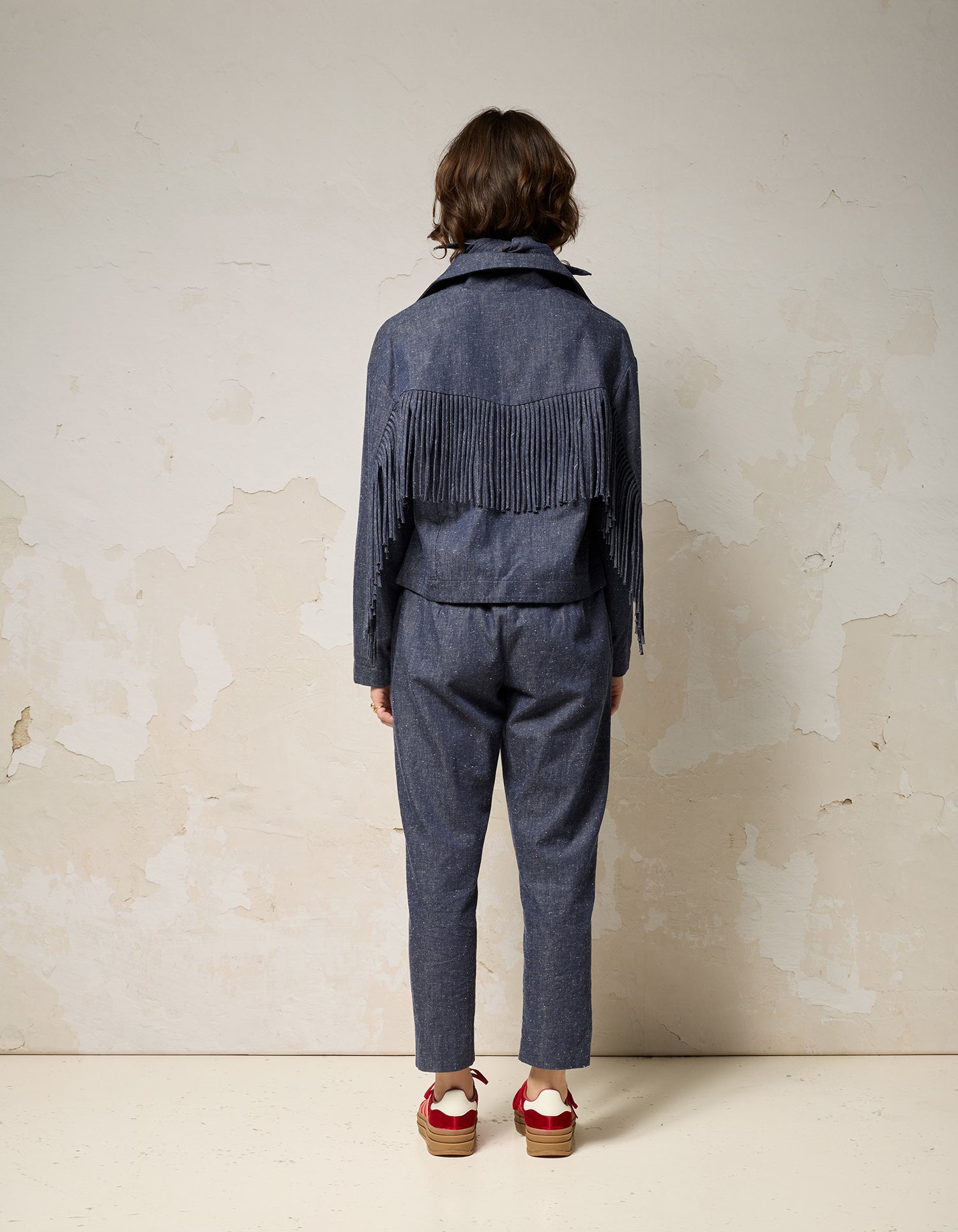 MELA Jacket - Speckle Indigo