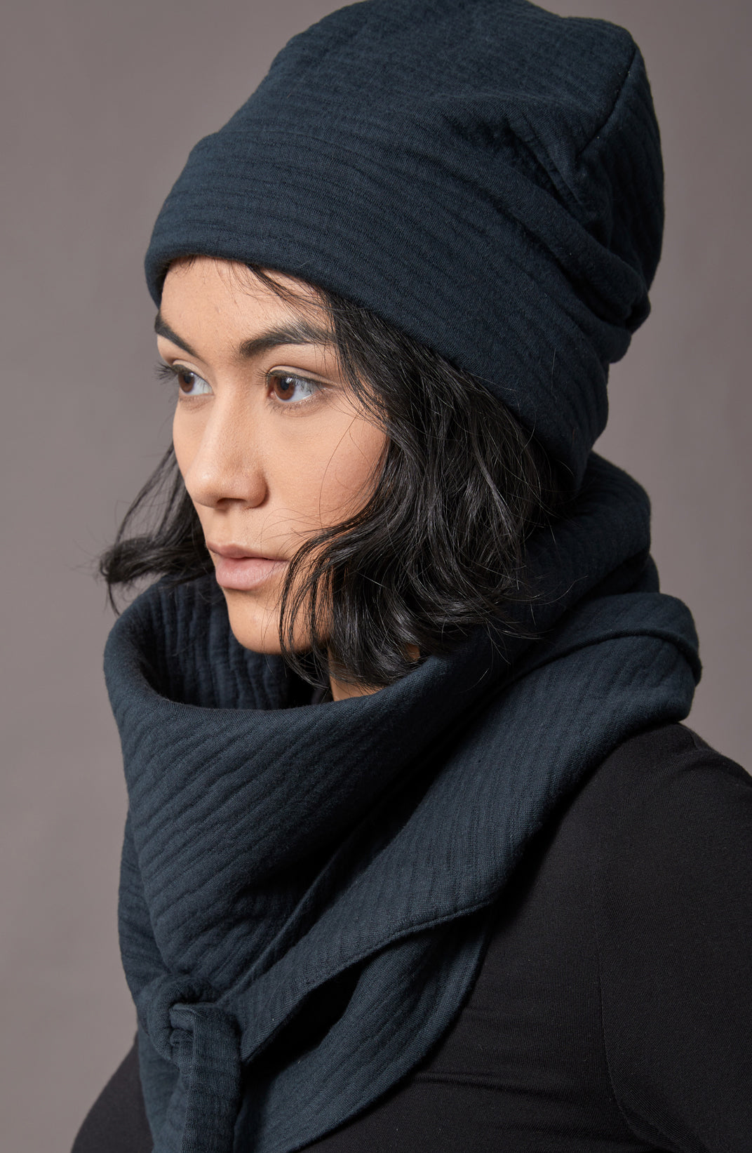cokluch-tissu-tricot-crinkle-licorice-coton-polyester