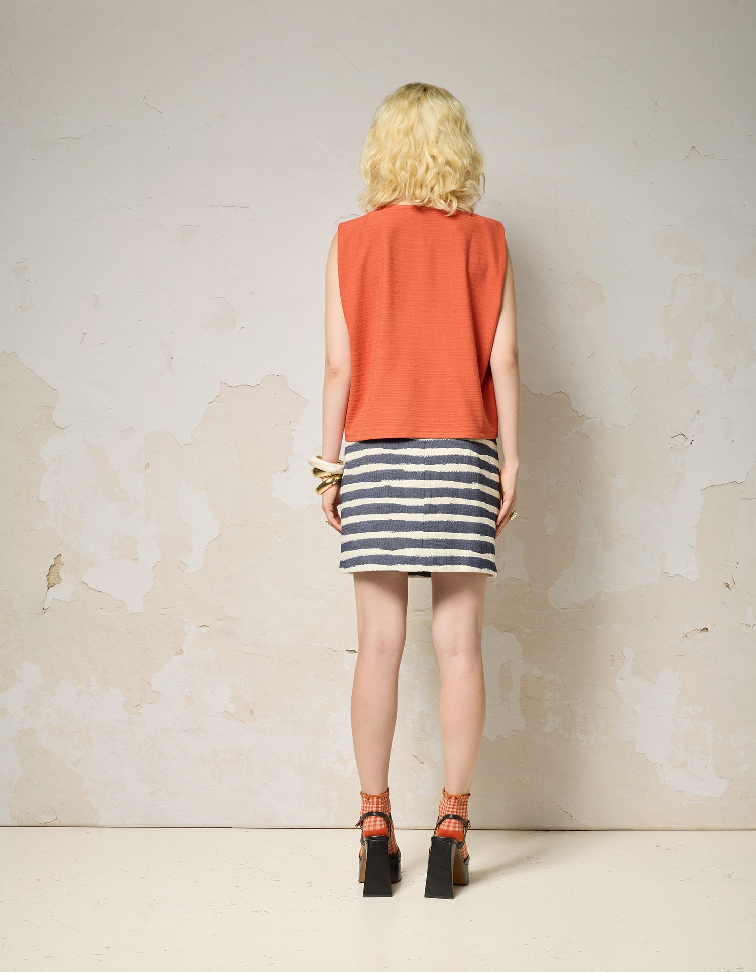 Jupe ARIANE - Rayé Denim