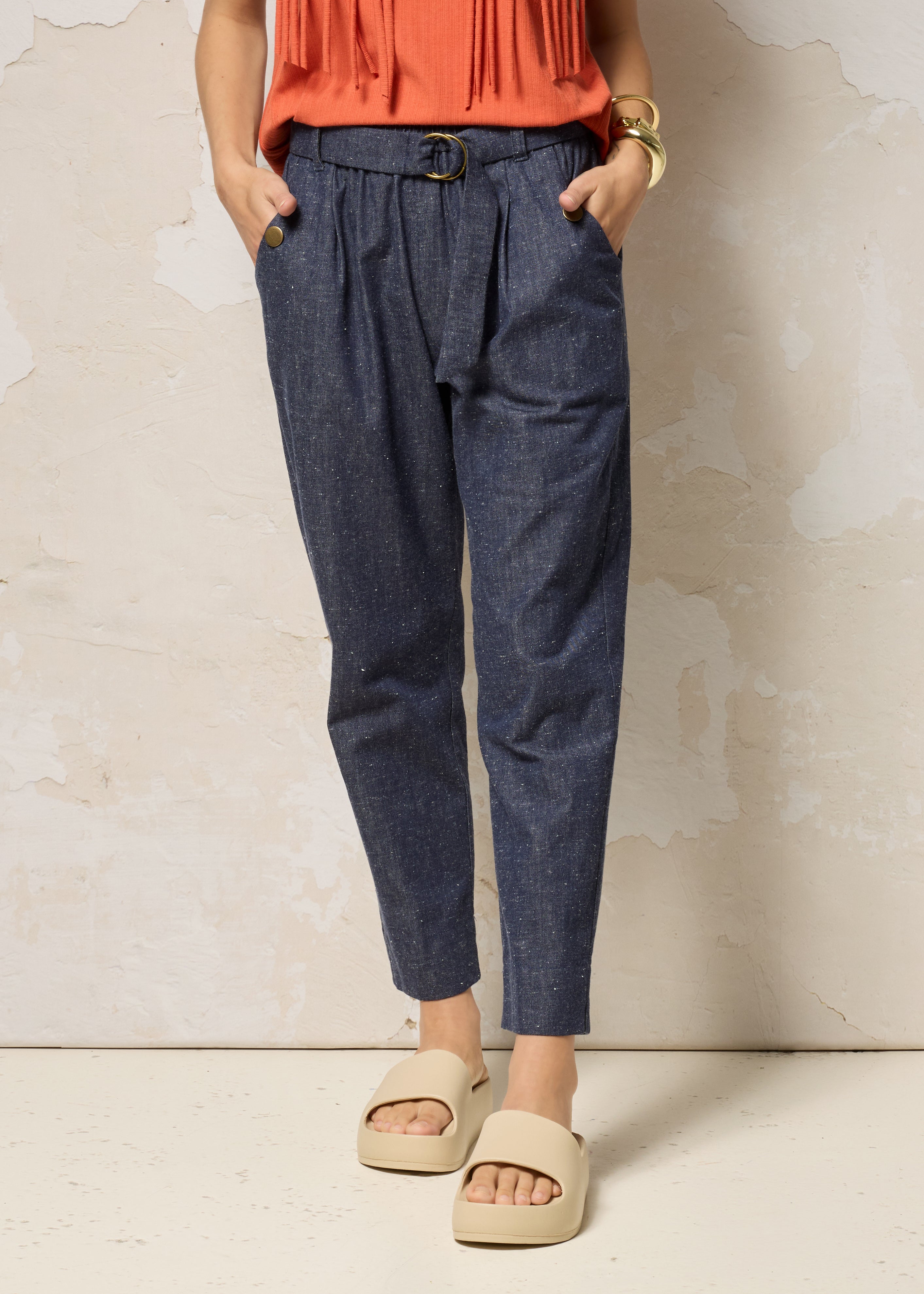 Pantalon SHIVA - Speckle Indigo