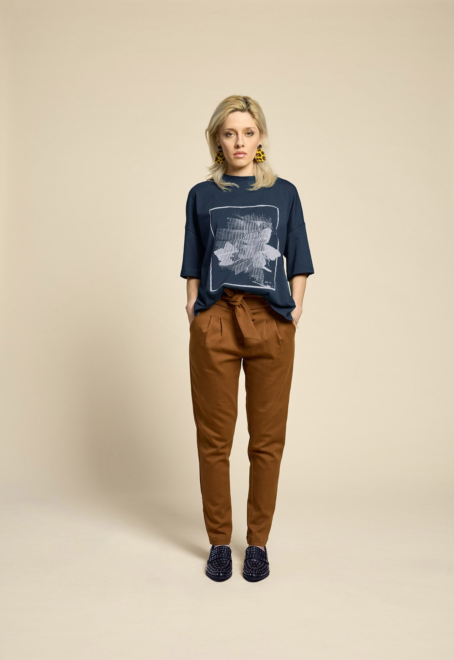 THE LOOK Top - Navy (Imperfect)