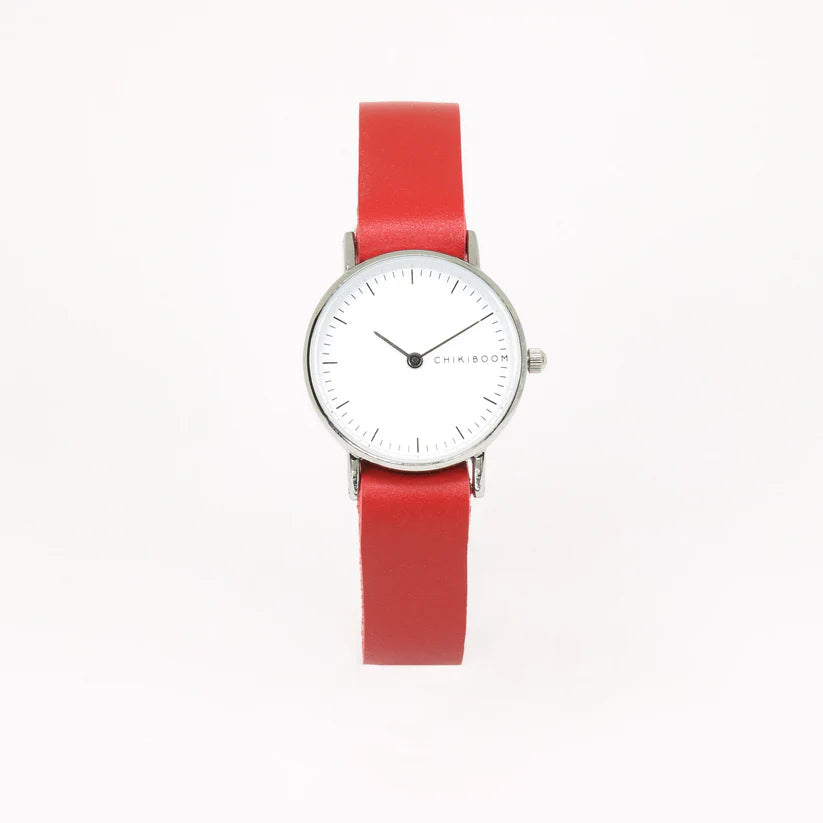 chikiboom-accessoire-montre-simple-cuir-inox-rouge