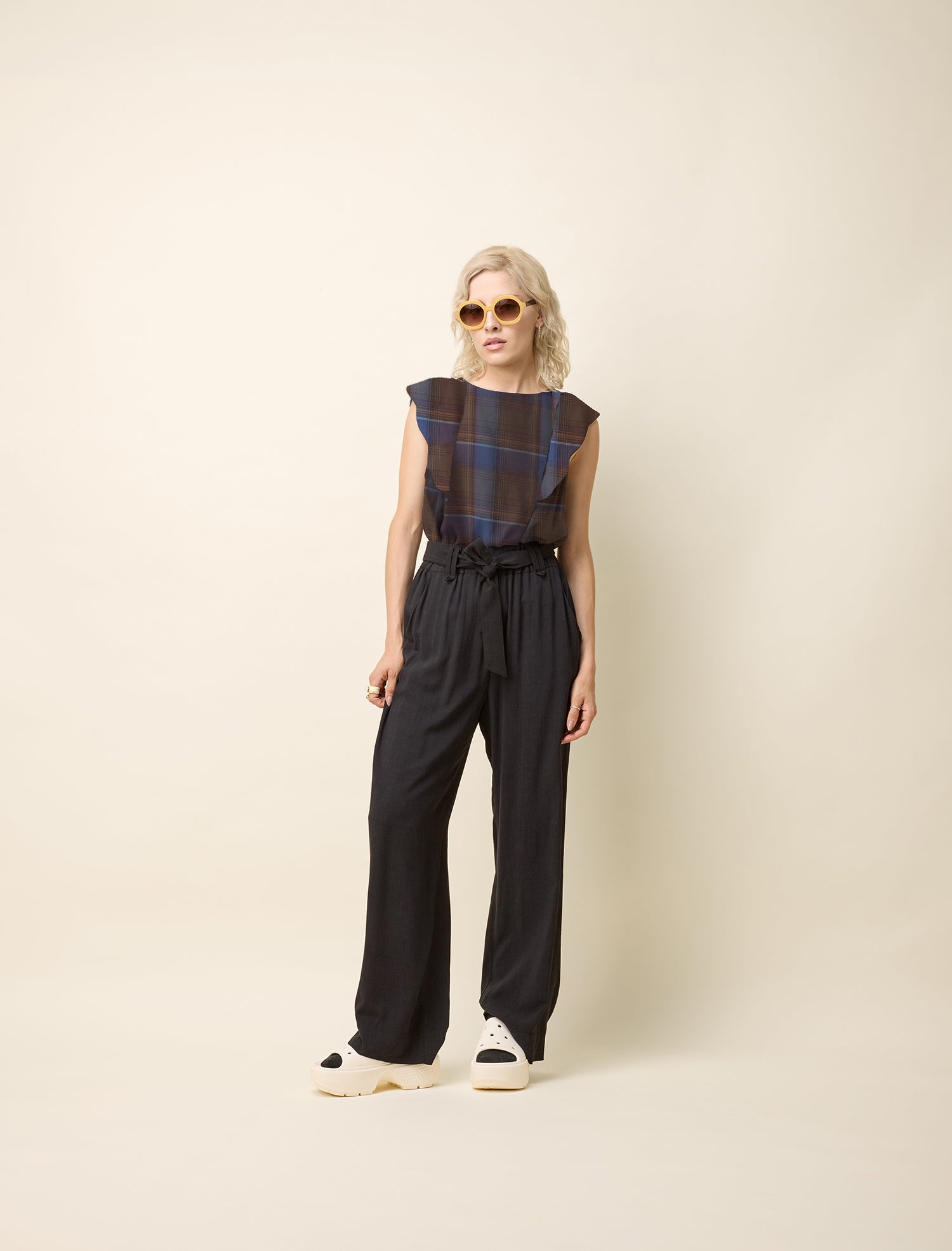 cokluch-haut-blouse-neema-plaid-bleu-coton-viscose-ah2425