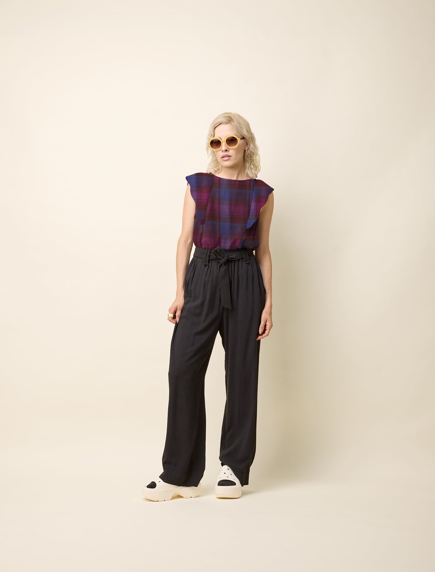 cokluch-haut-blouse-neema-plaid-mauve-coton-viscose-ah2425