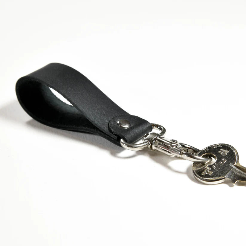 Recycled leather keychain