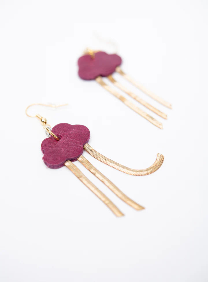 veinage-bijoux-bouclesdoreilles-pluie-nuage-cuir-noir-framboise