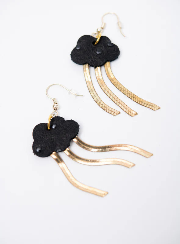 veinage-bijoux-bouclesdoreilles-pluie-nuage-cuir-noir-pois