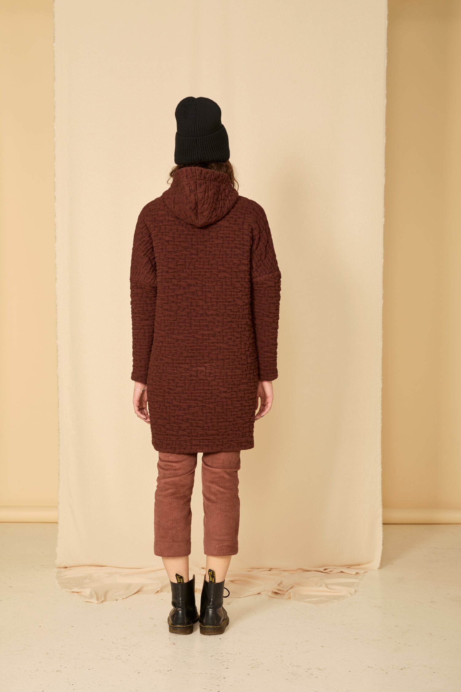 Relief crinkle knit - Spice