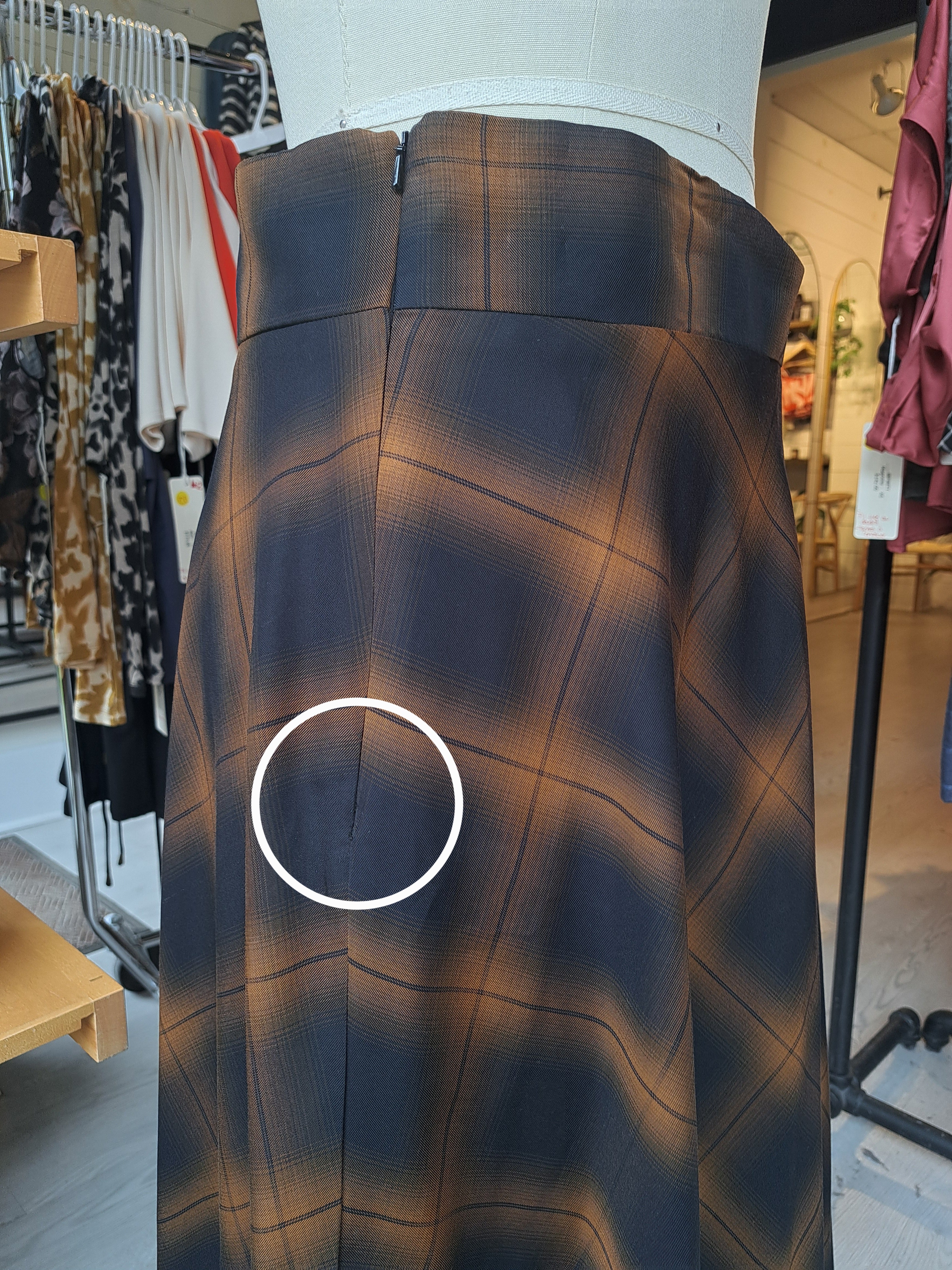 BETH Skirt - Tan Plaid (Imparfait)