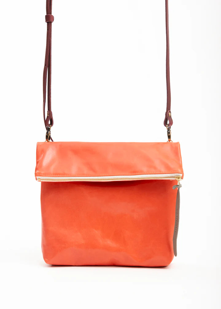 Leather handbag with removable shoulder strap BORDEAUX 