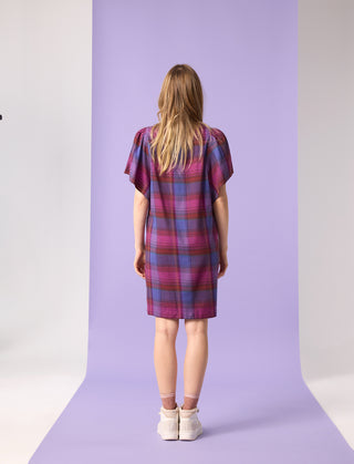 Robe BLOOM - Plaid Mauve