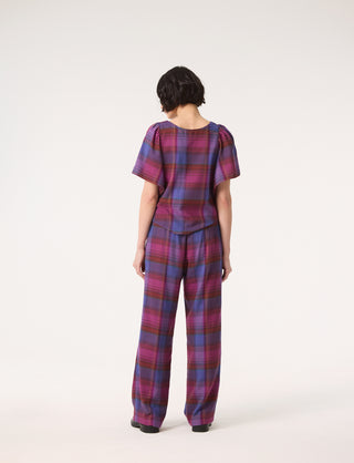 Pantalon BROOKE - Plaid Mauve