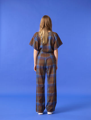 BROOKE Pants - Blue Plaid