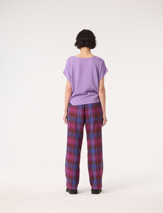 BROOKE Pants - Purple Plaid