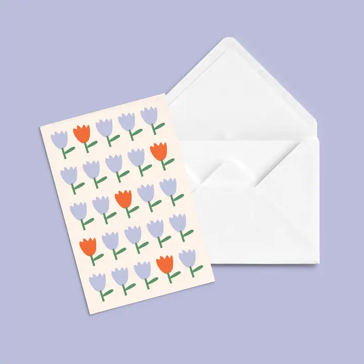 Carte de souhaits - DIS-LE AVEC DES FLEURS