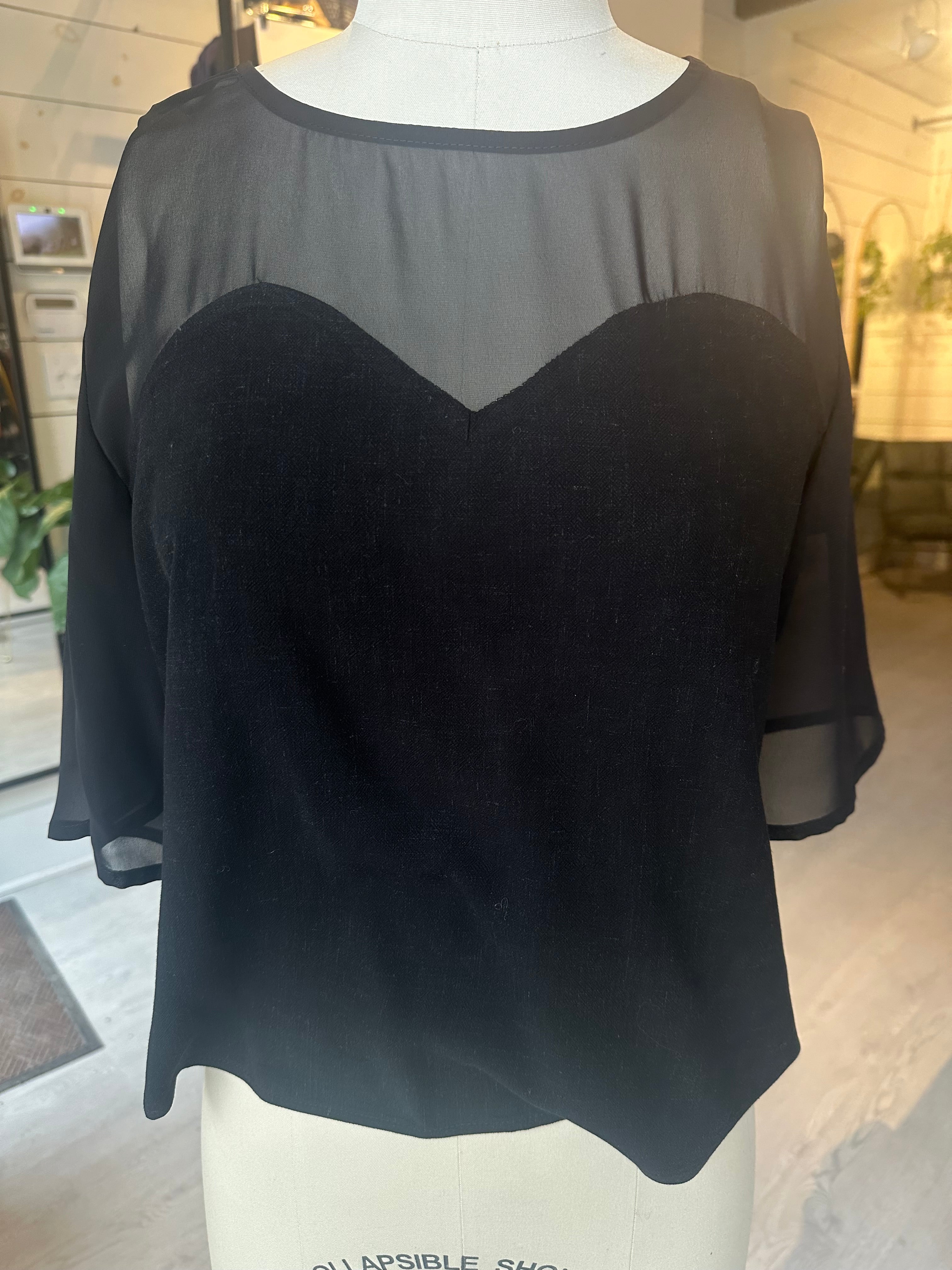 LOVE Top - Black (Imperfect)