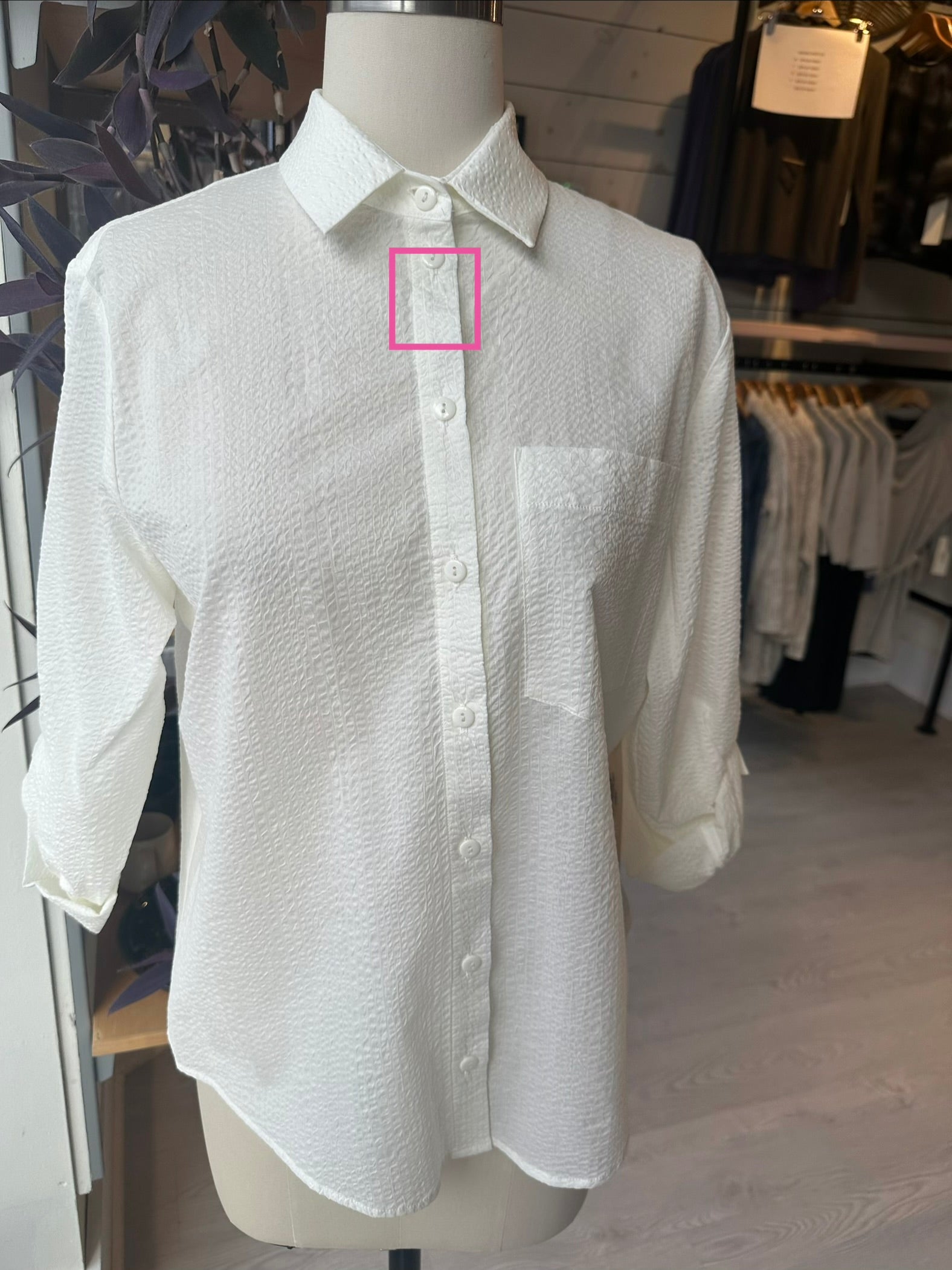 ANIA Shirt - Off White (Imperfect)