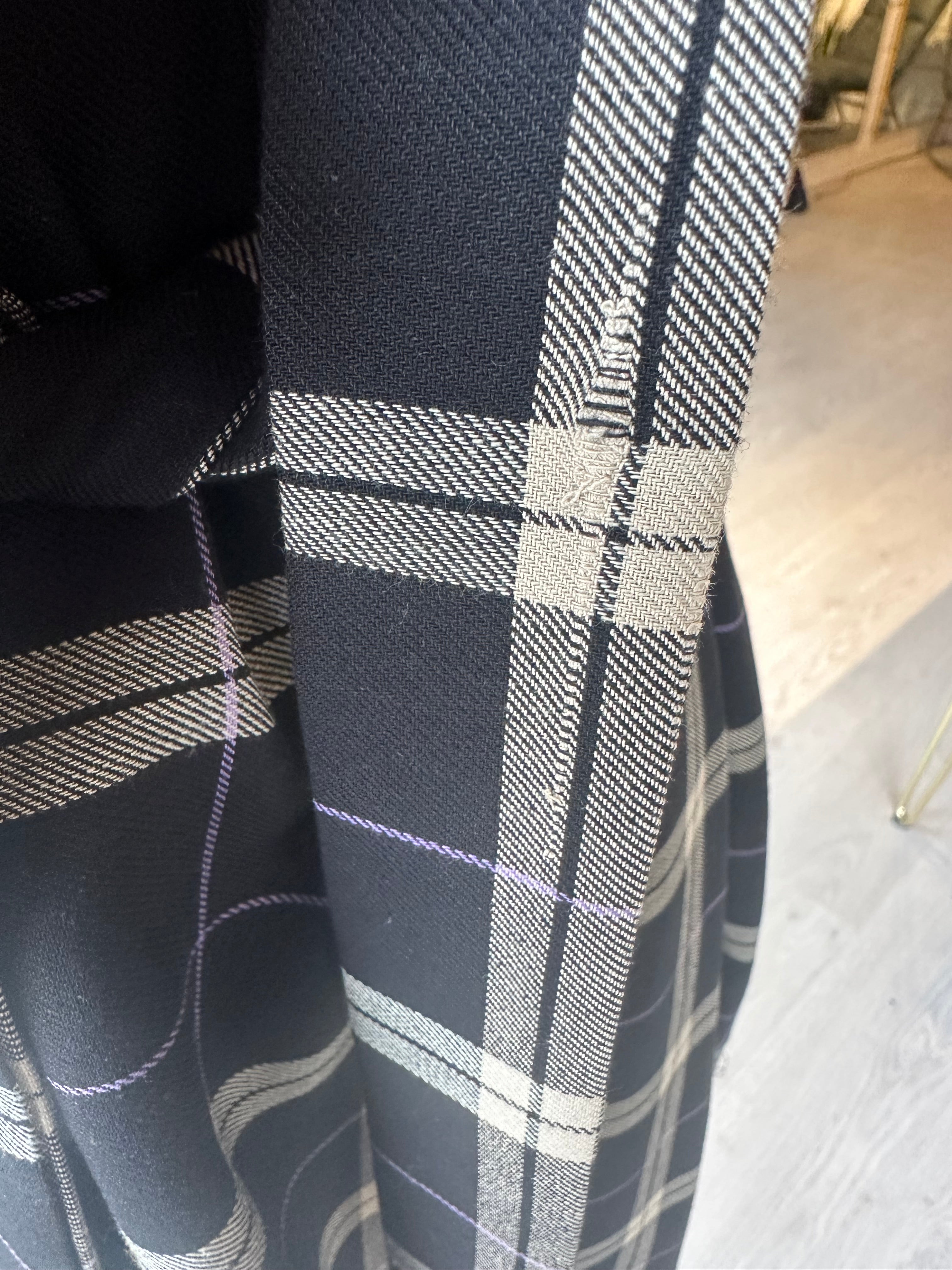 BLOOM Dress - Black Plaid (Imperfect)