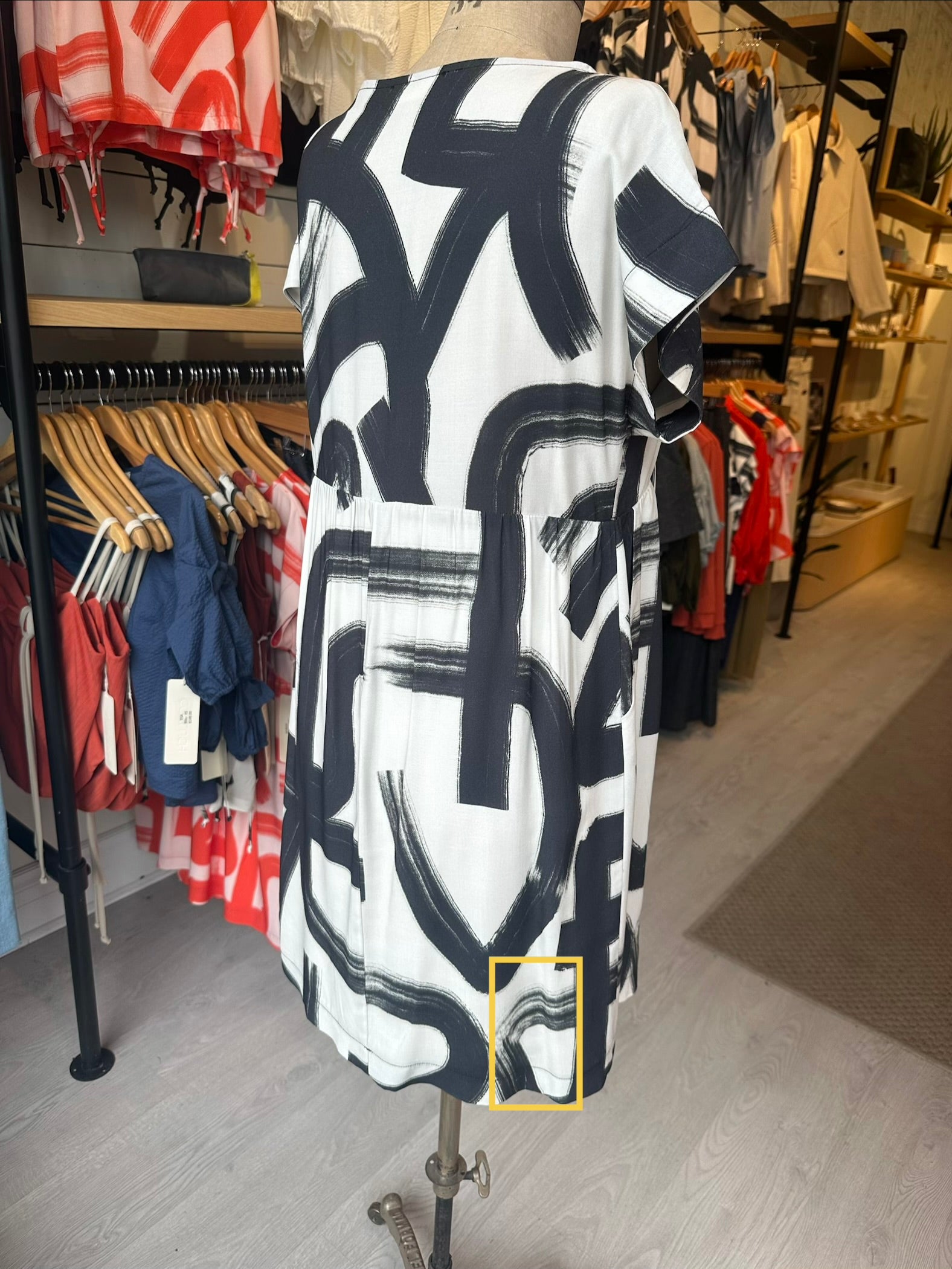 PSYCHE Dress - Black Shodo (Imperfect)