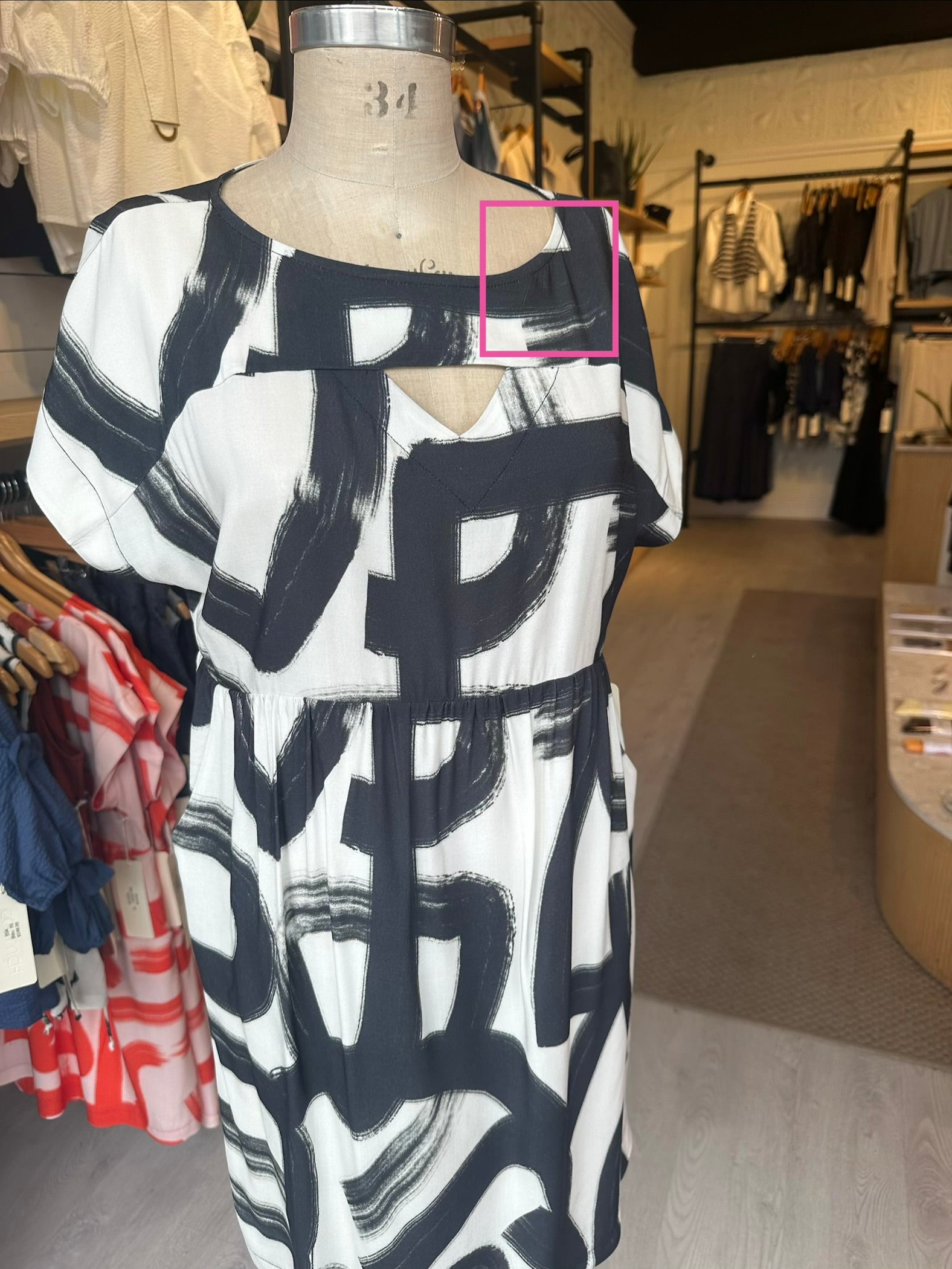 PSYCHE Dress - Black Shodo (Imperfect)