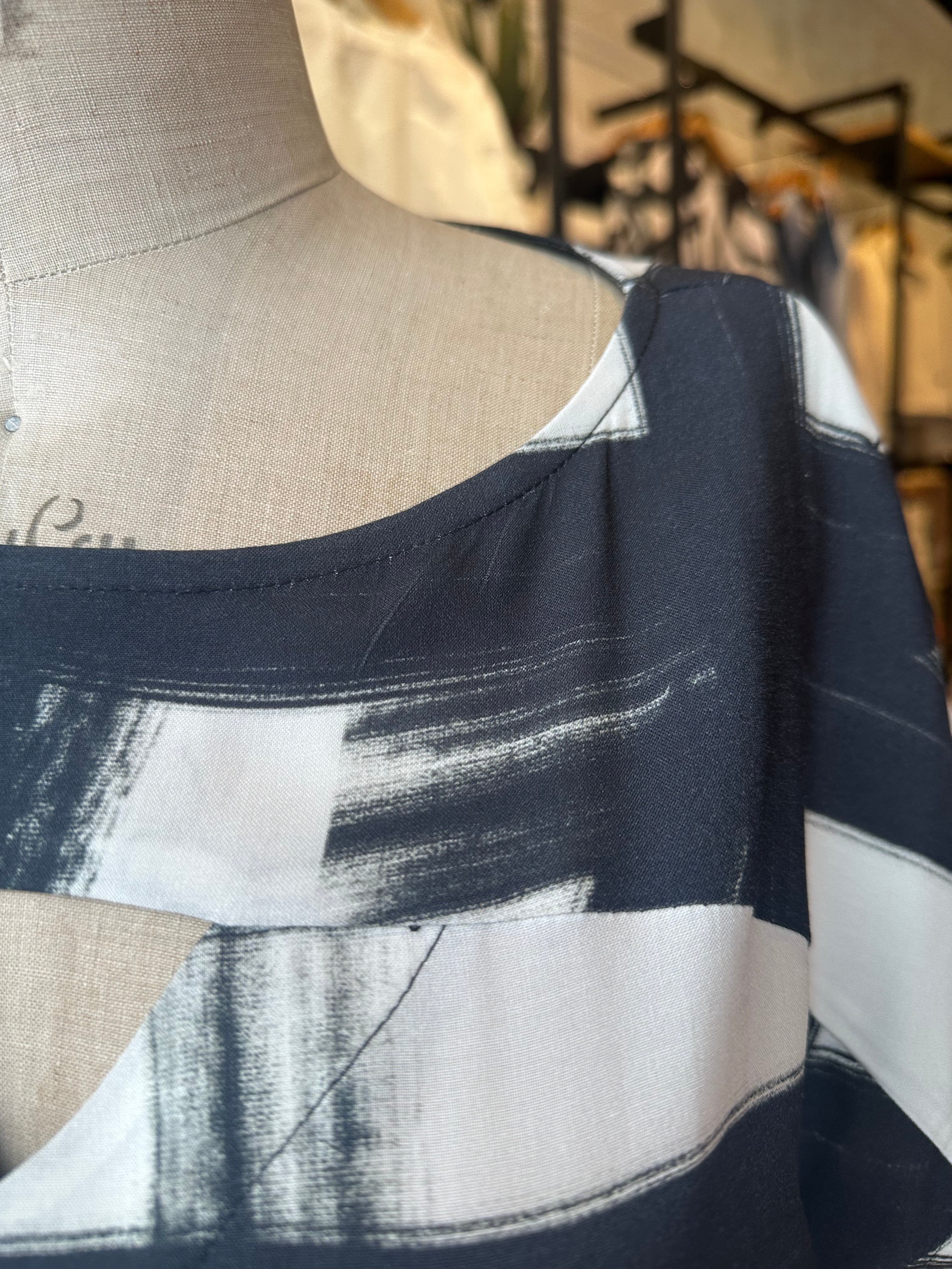 PSYCHE Dress - Black Shodo (Imperfect)