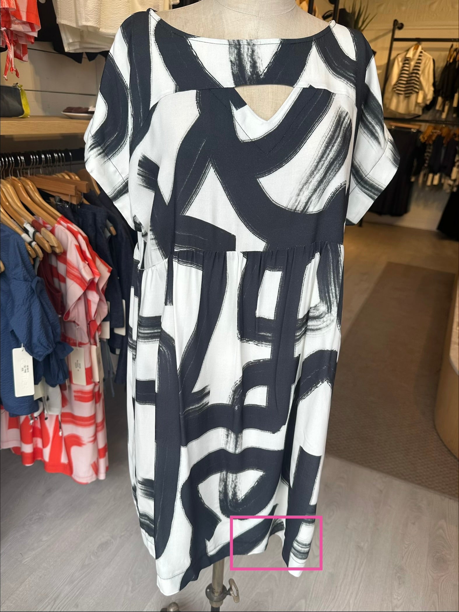 PSYCHE Dress - Black Shodo (Imperfect)