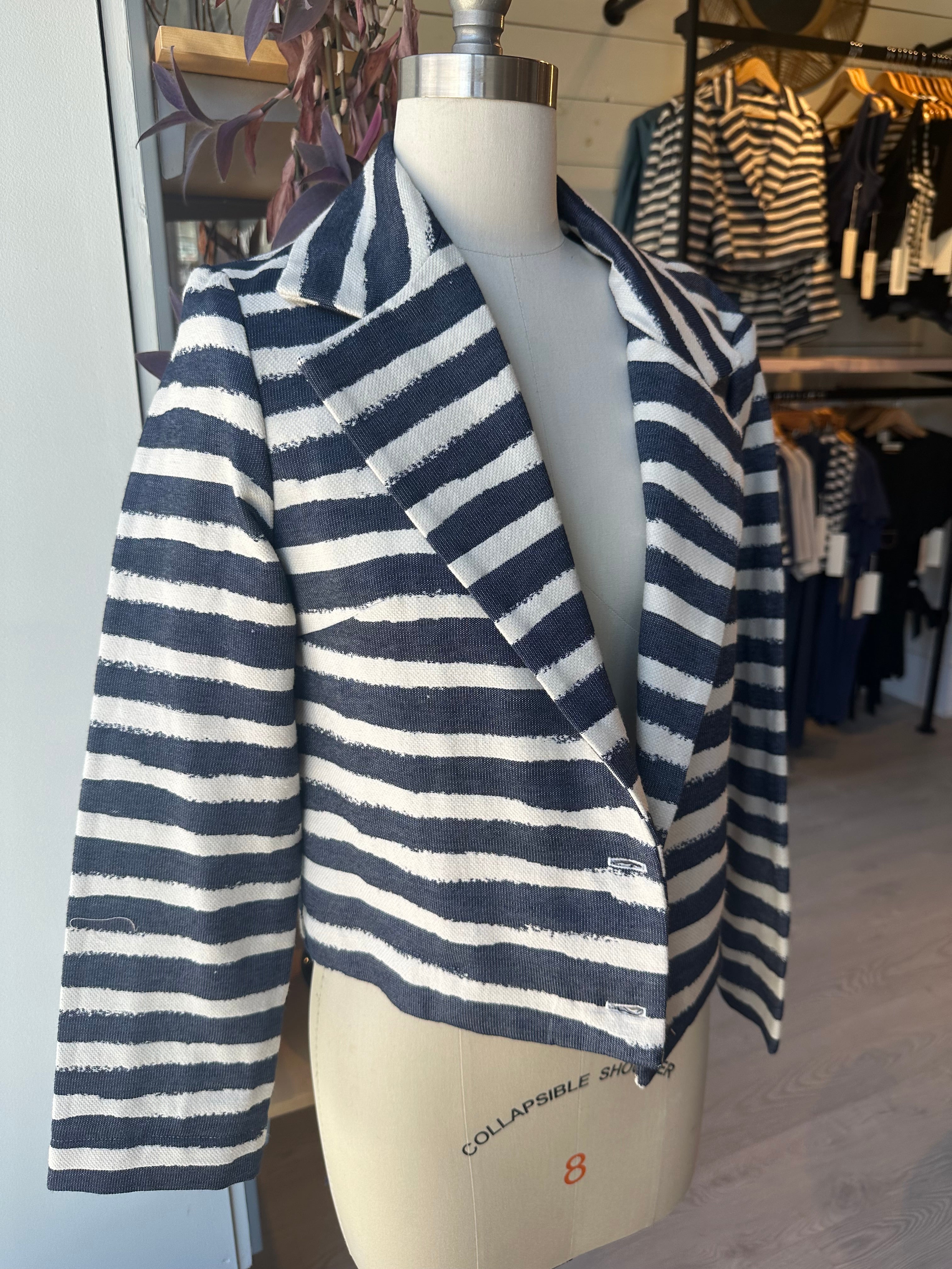 VESTA Jacket - Striped Denim (Imperfect)