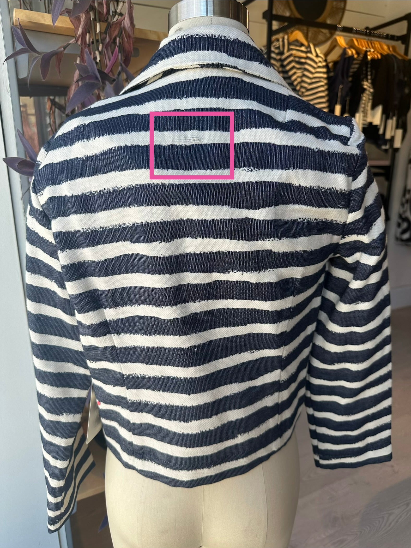 VESTA Jacket - Striped Denim (Imperfect)