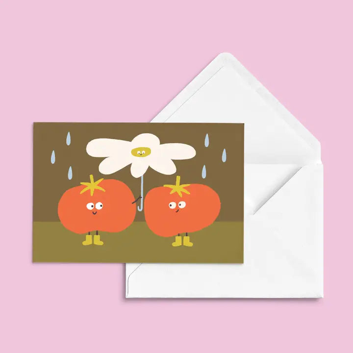 Carte de souhaits - JOUR DE PLUIE