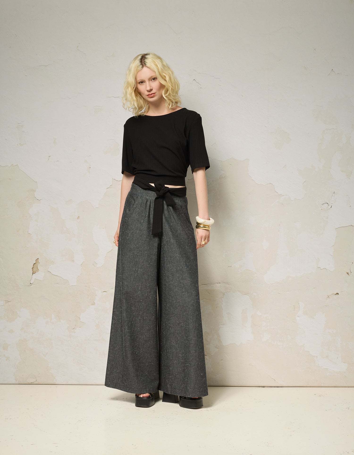 Pantalon RAMA - Speckle Noir