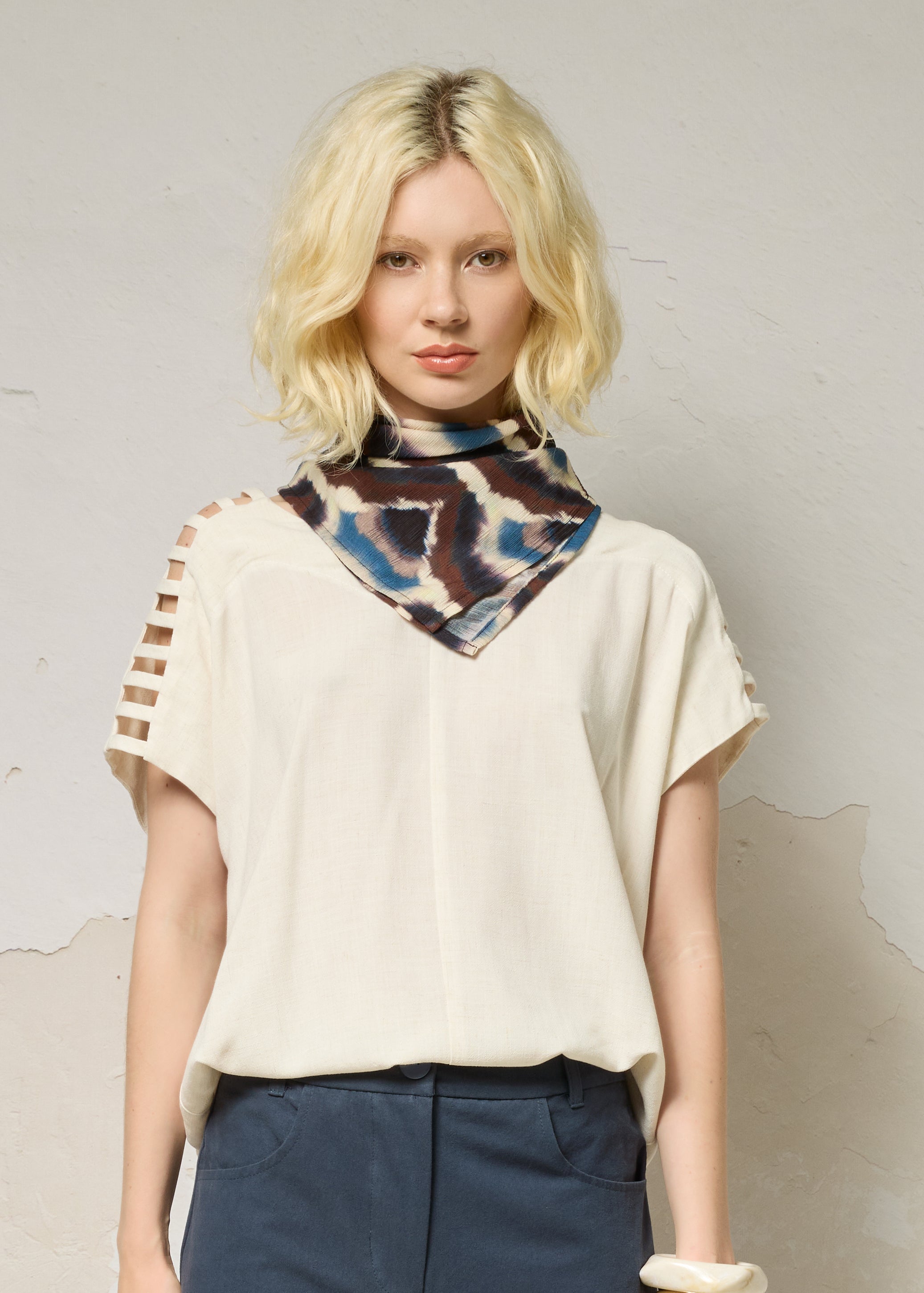 トップス Mia Top - Meadow Calico Cashe 7-9Y MIA Natural Top | Cokluch