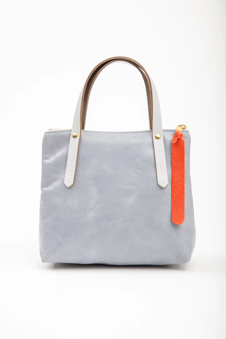 Leather handbag with shoulder strap PAPINEAU 