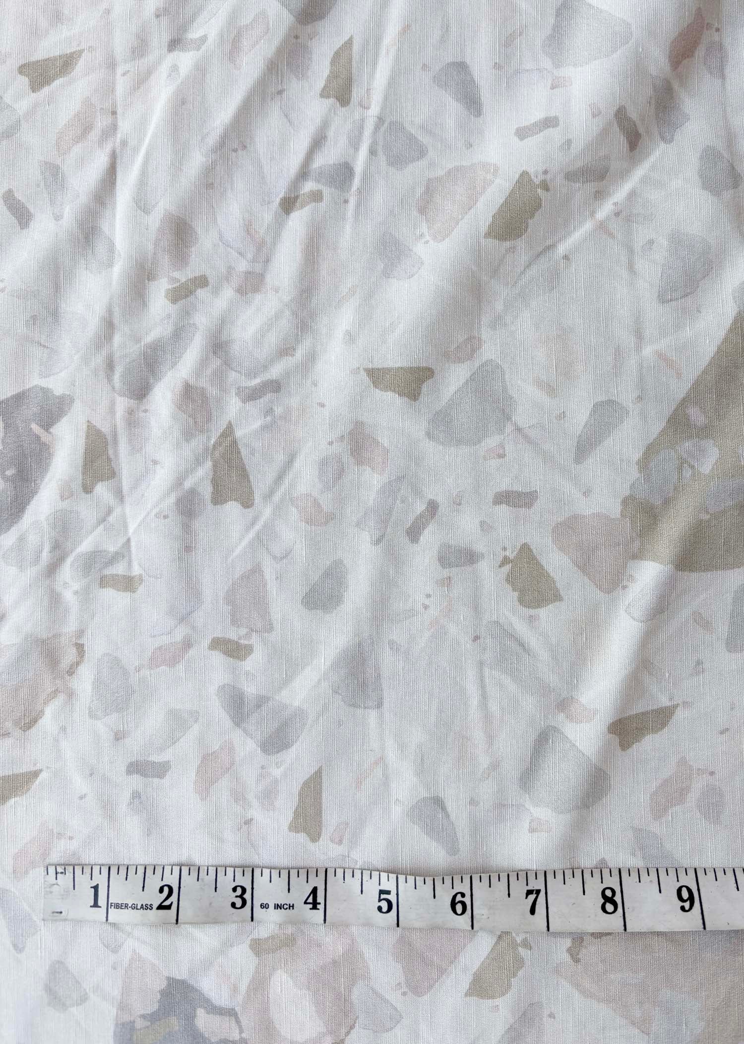 Printed fabric - Cream mozaic