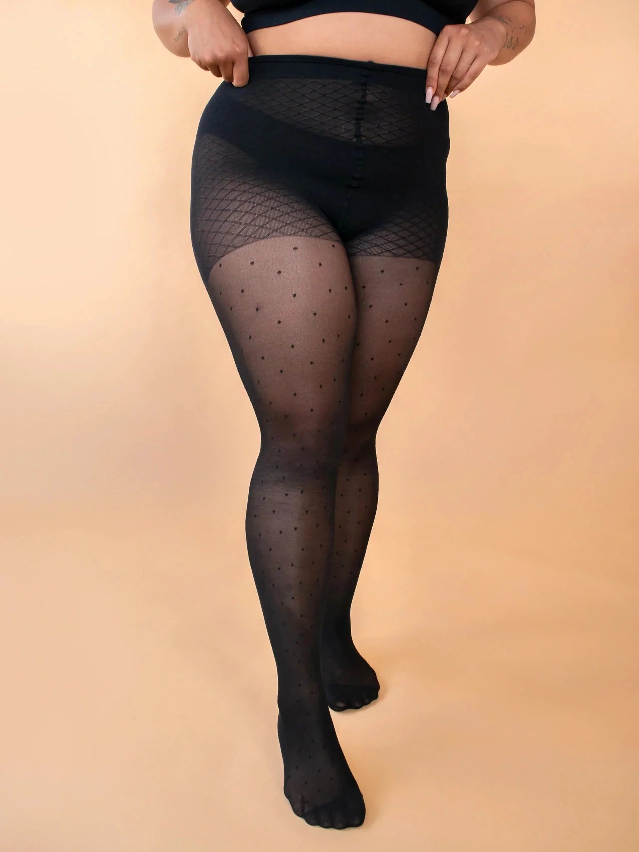 fromrachel-collants-pois-polyamide