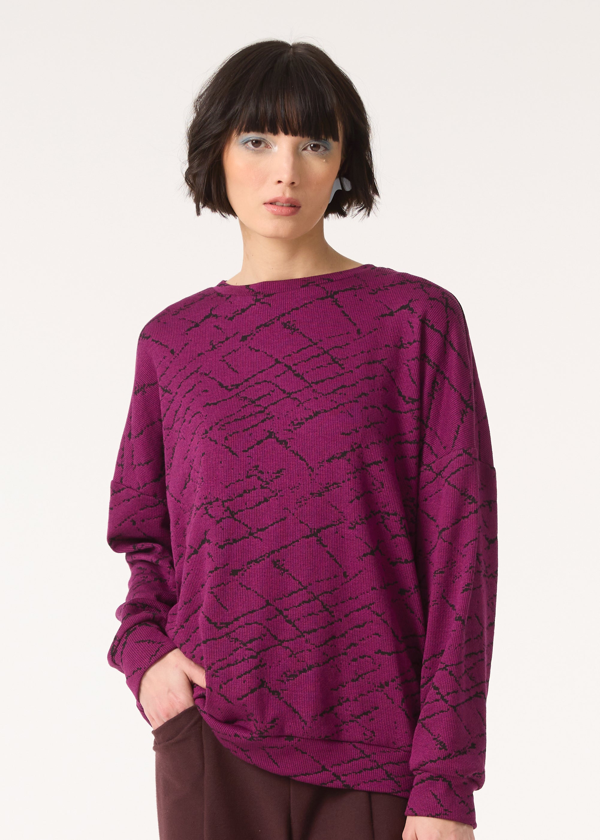 cokluch-haut-chandail-space-magenta-viscose-polyester-ah2425