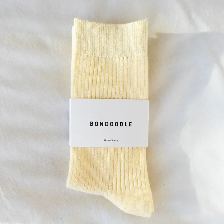 bondoodle-chaussette-bas-coton-jaune