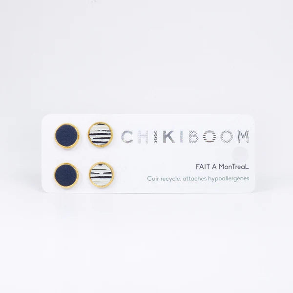 chikiboom-bouclesdoreilles-cuirrecycle-duo-or-marine-ligne