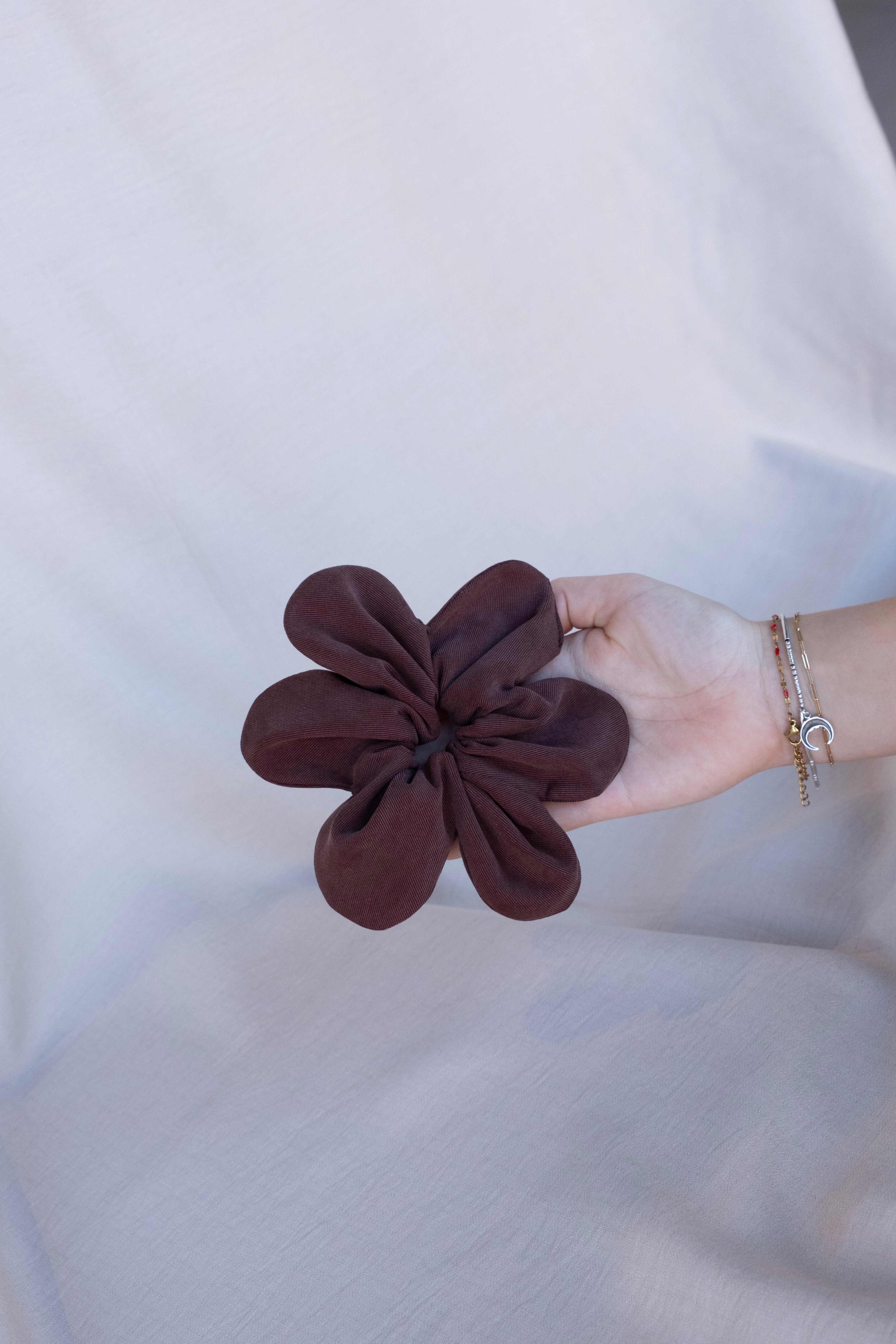 cokluch-chouchou-elastiquecheveux-fleurs-speckle-cappuccino