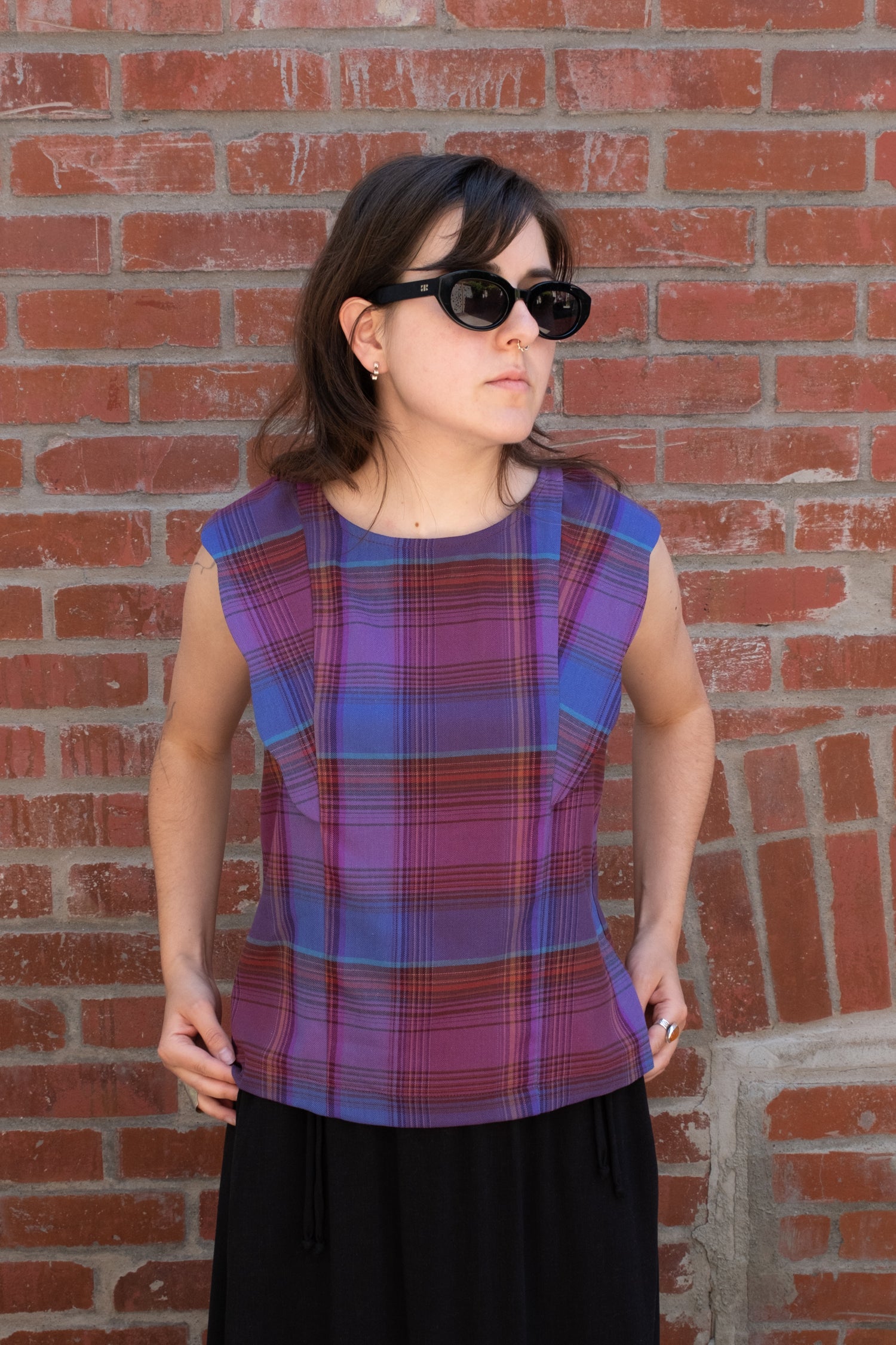 cokluch-haut-blouse-neema-plaid-mauve-coton-viscose-ah2425